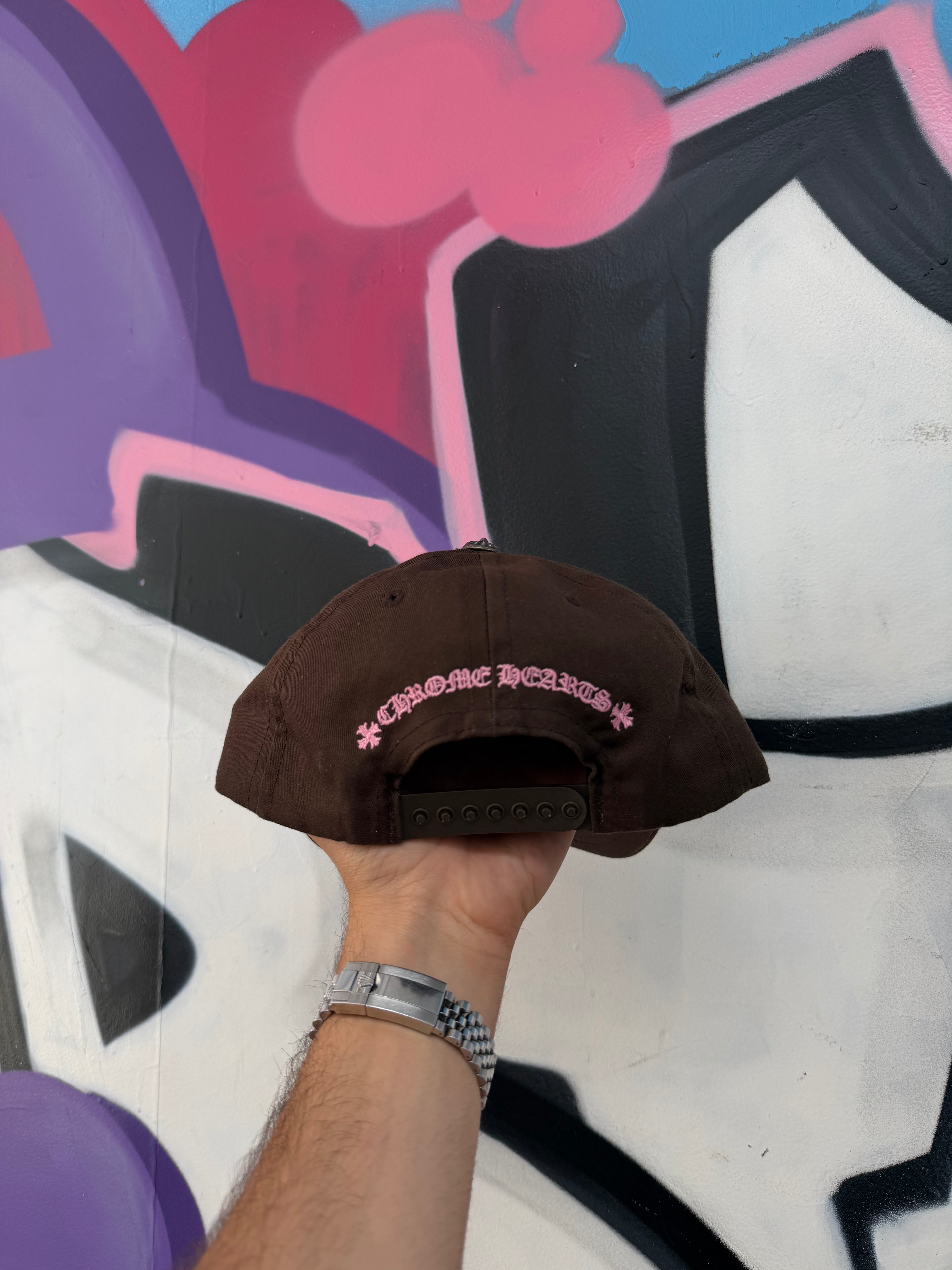 Chrome Hearts Brown Pink CH Hat