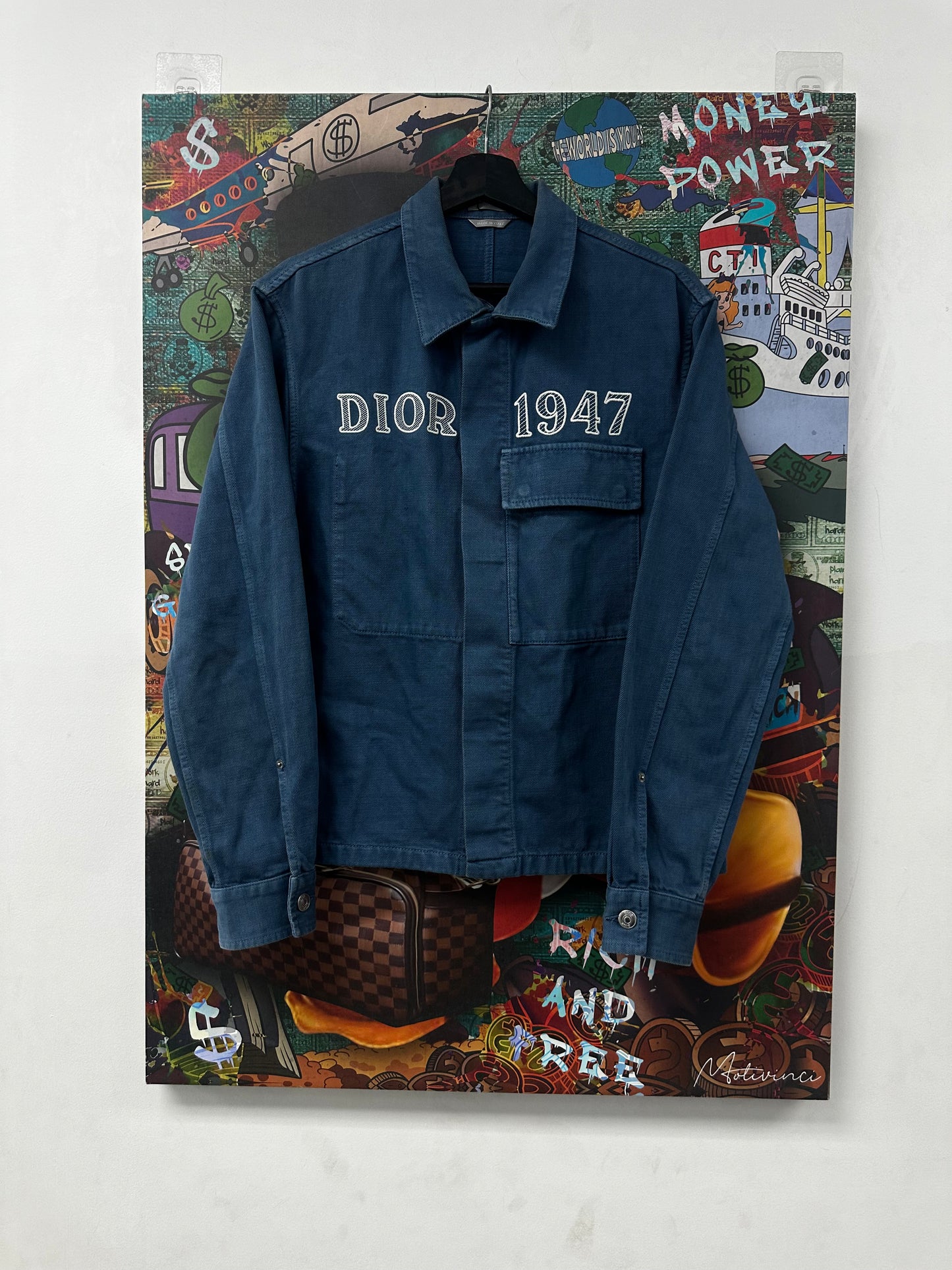 Dior 1947 Denim Jacket Indigo Used 42 (Medium)
