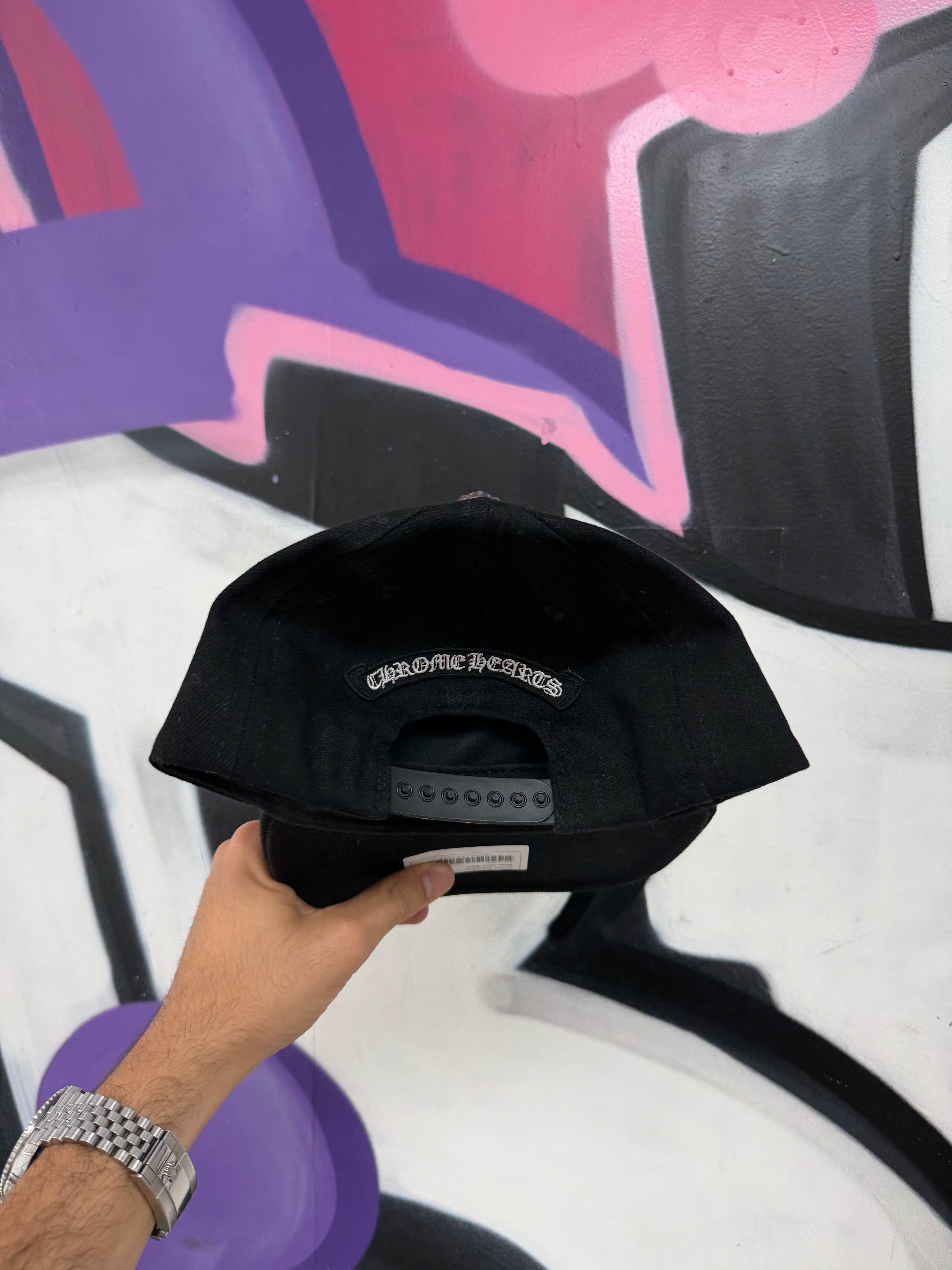 Chrome Hearts Black Tonal Dagger Hat