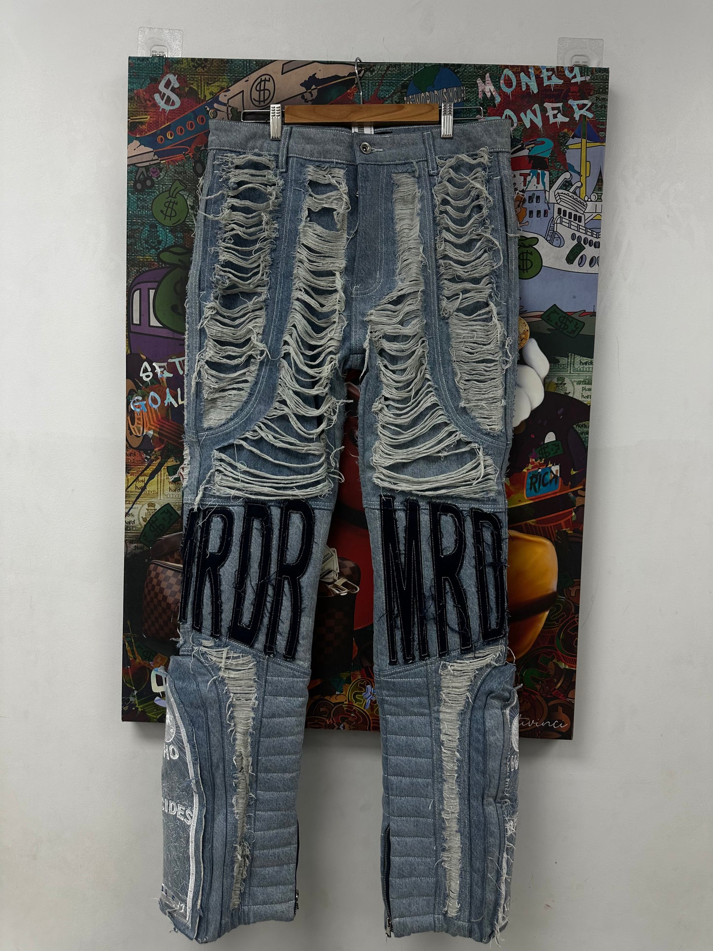 WDW Moto Denim Light Wash Used 34 N/A