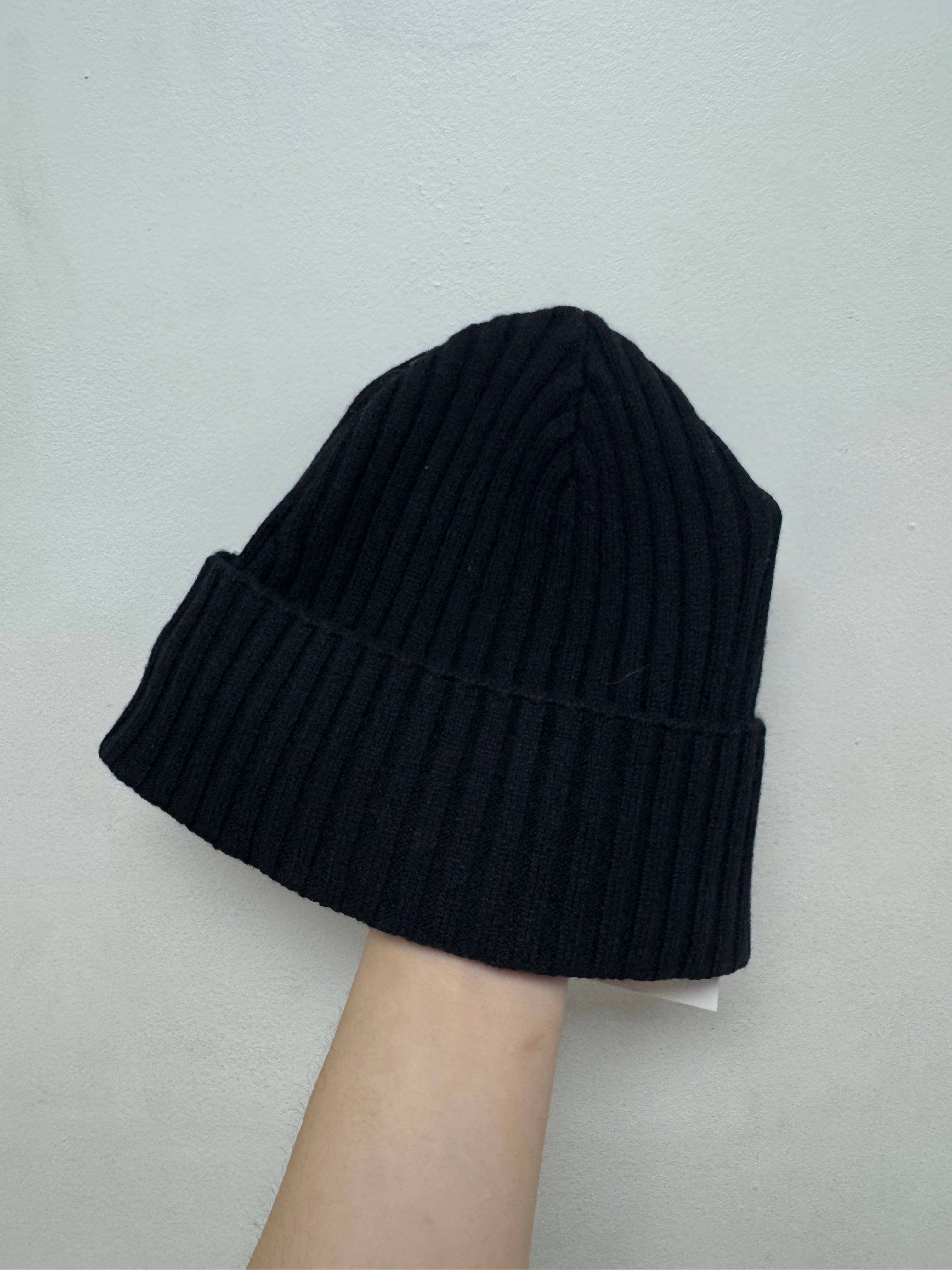 Chrome Hearts Black Cashmere Plus Patch Beanie