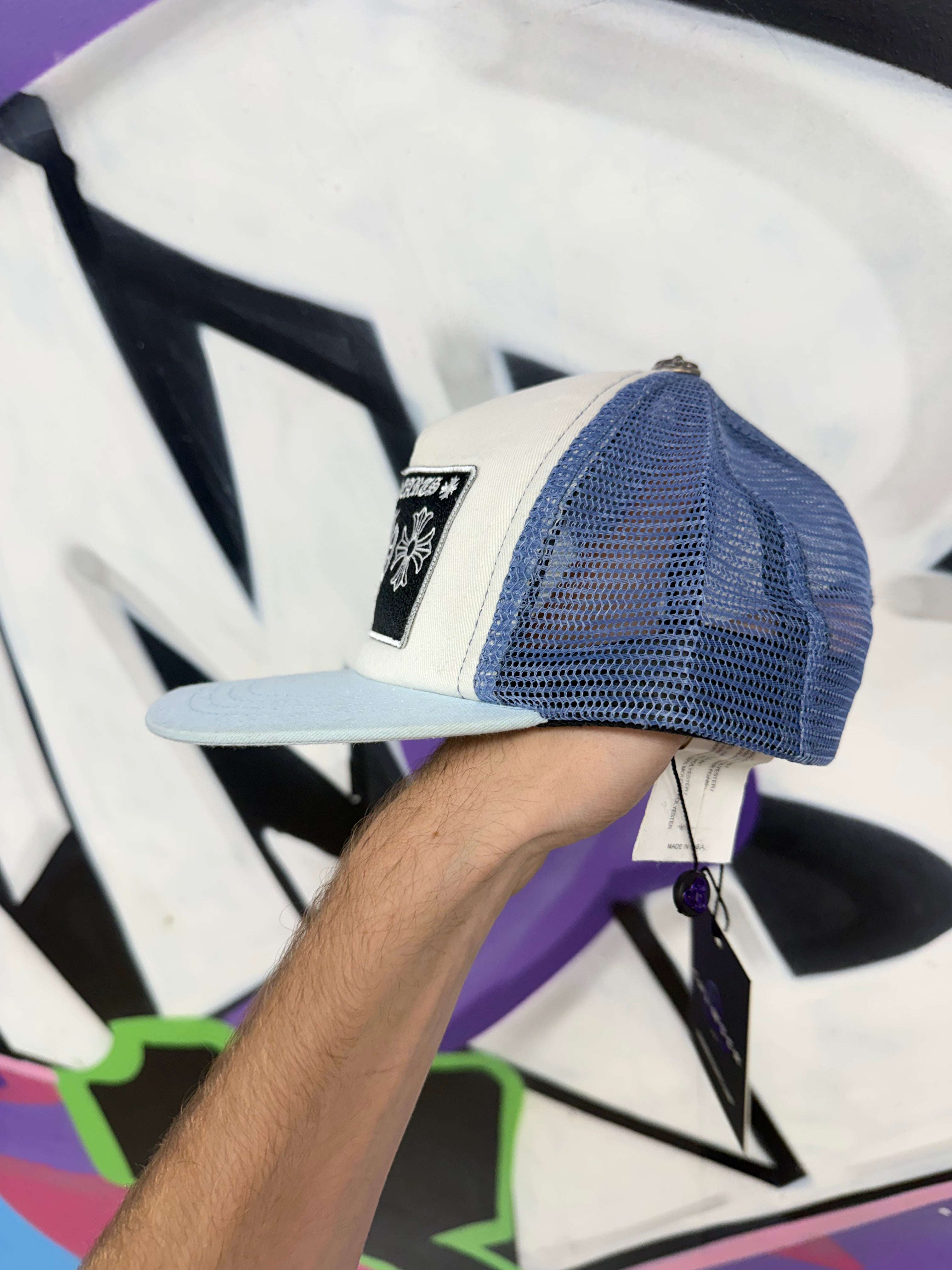 Chrome Hearts Baby Blue Miami CH Hat