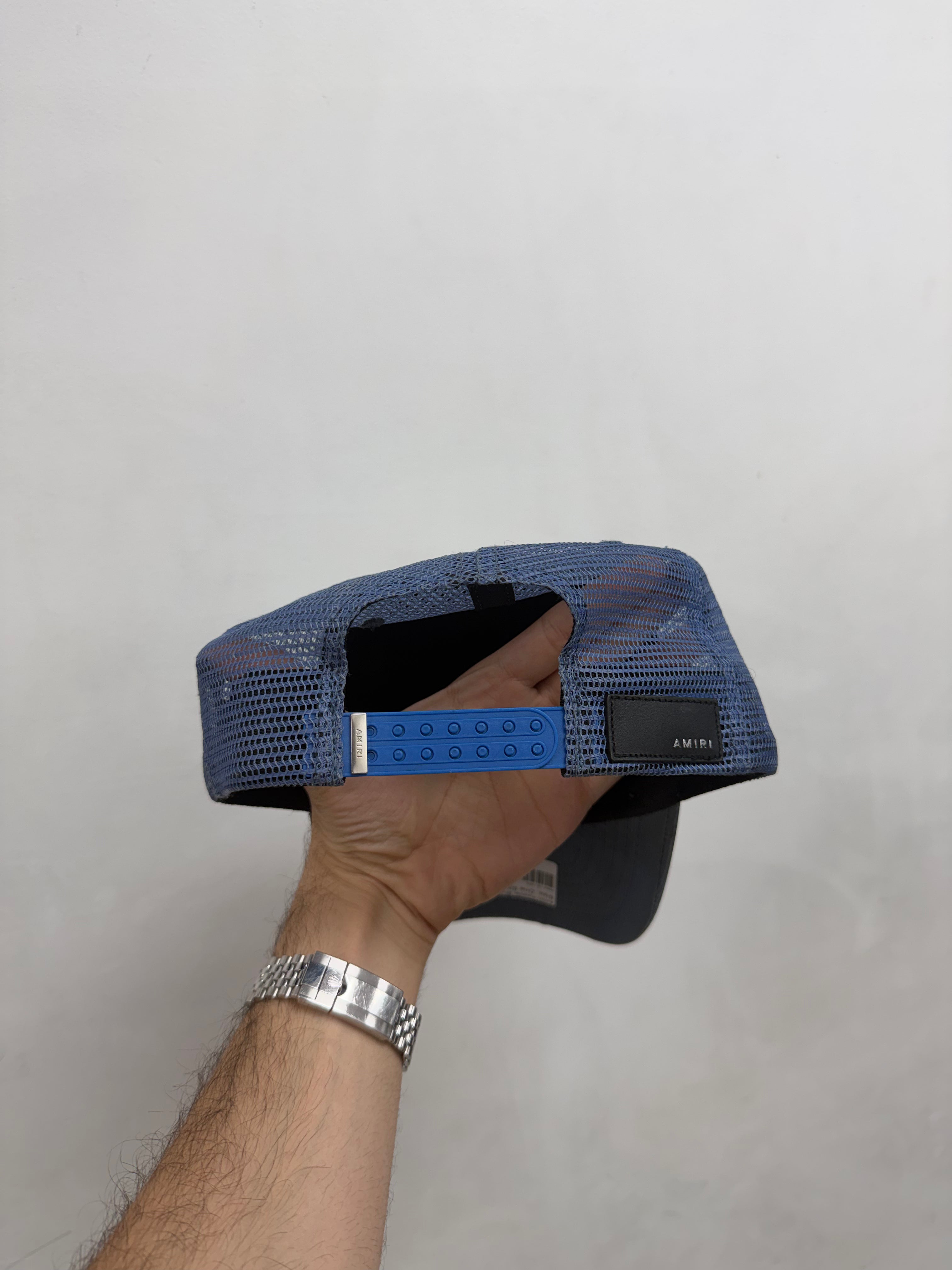 Amiri Powder Blue MA Trucker Hat