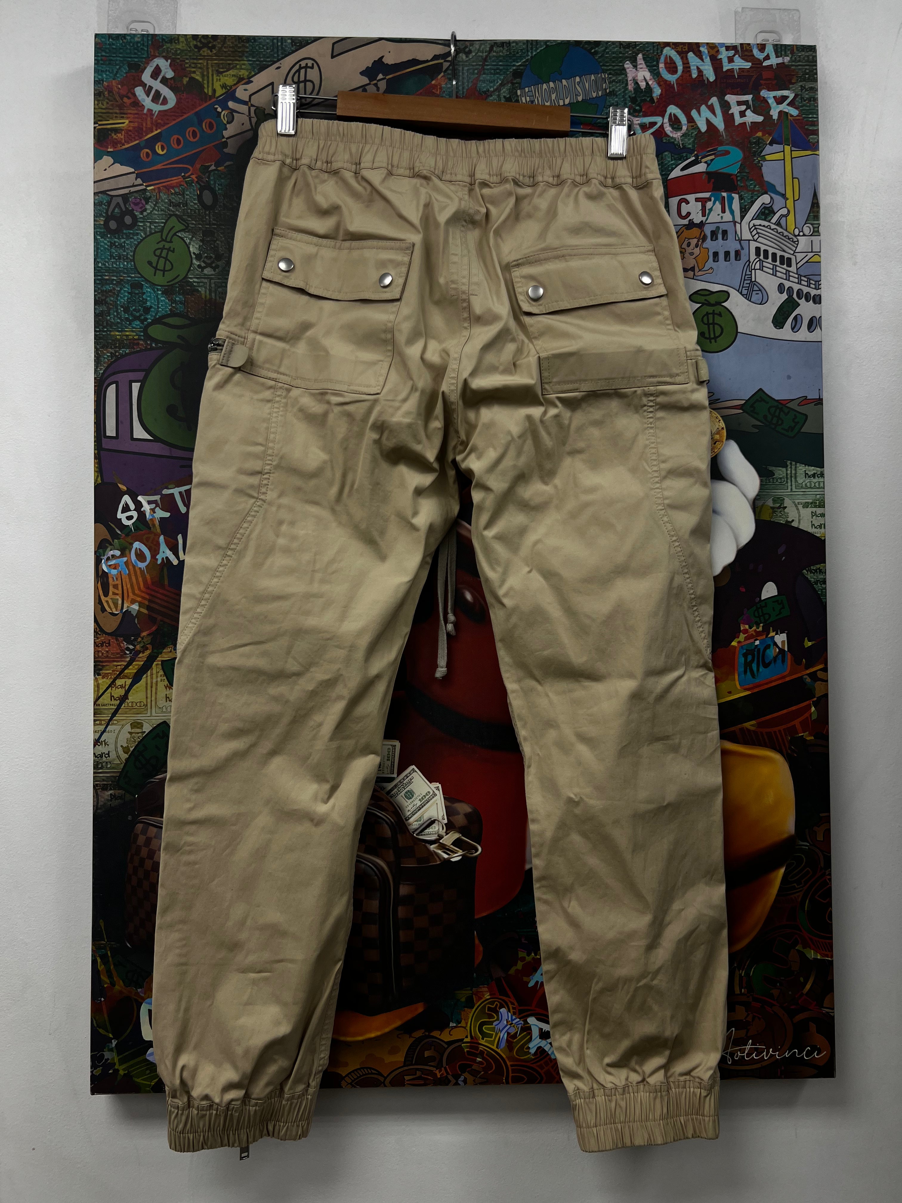 Rick Owens Sand Bauhaus Cargo Pants