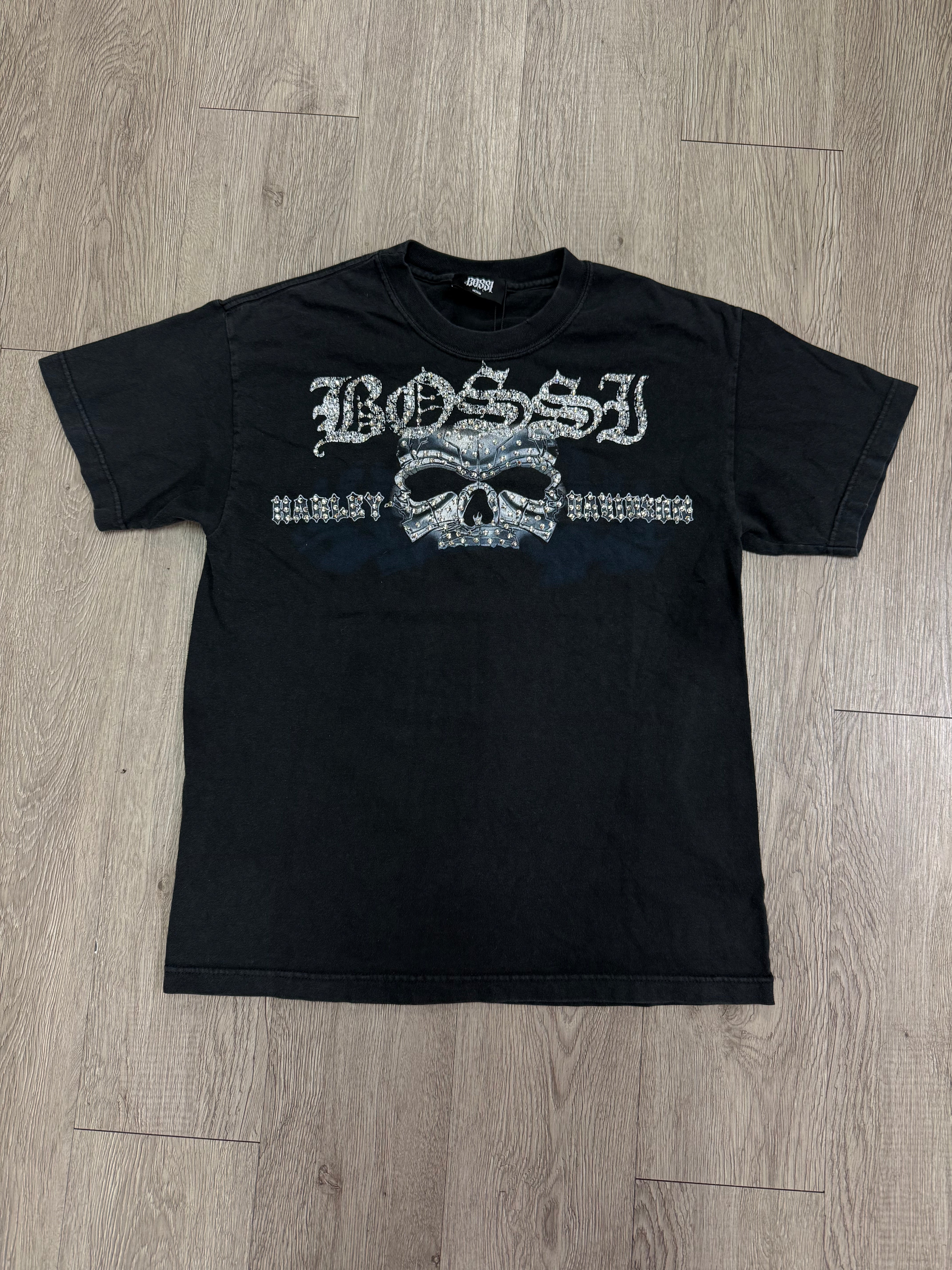 Bossi Harley Davidson Rhinestone Tee