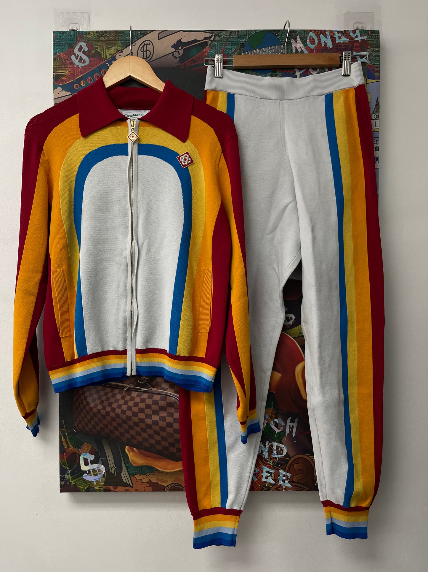 Casablanca Multi Color Sweatsuit (S Bottom XL Top) Used