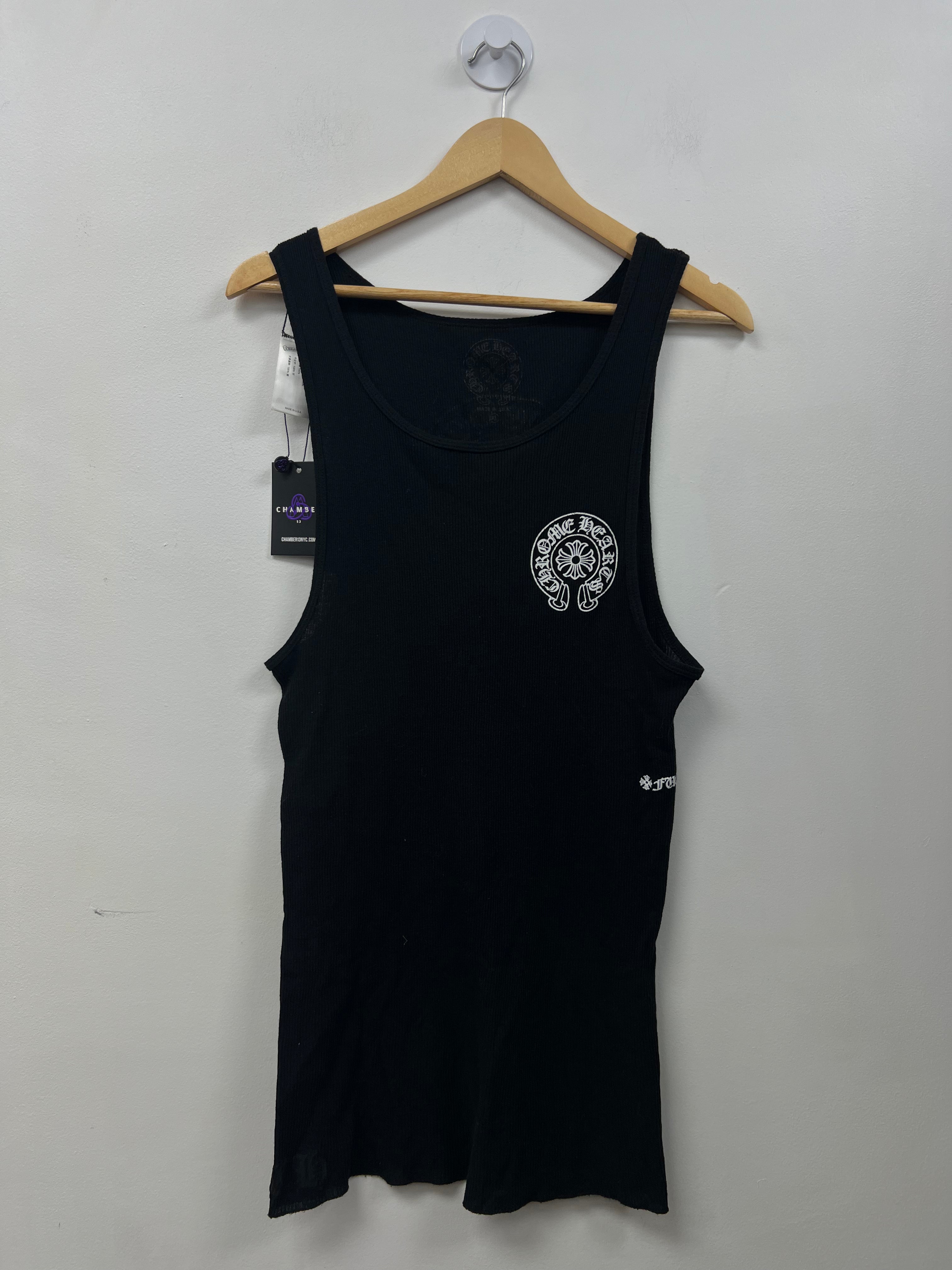 Chrome Hearts Black Horseshoe Tank