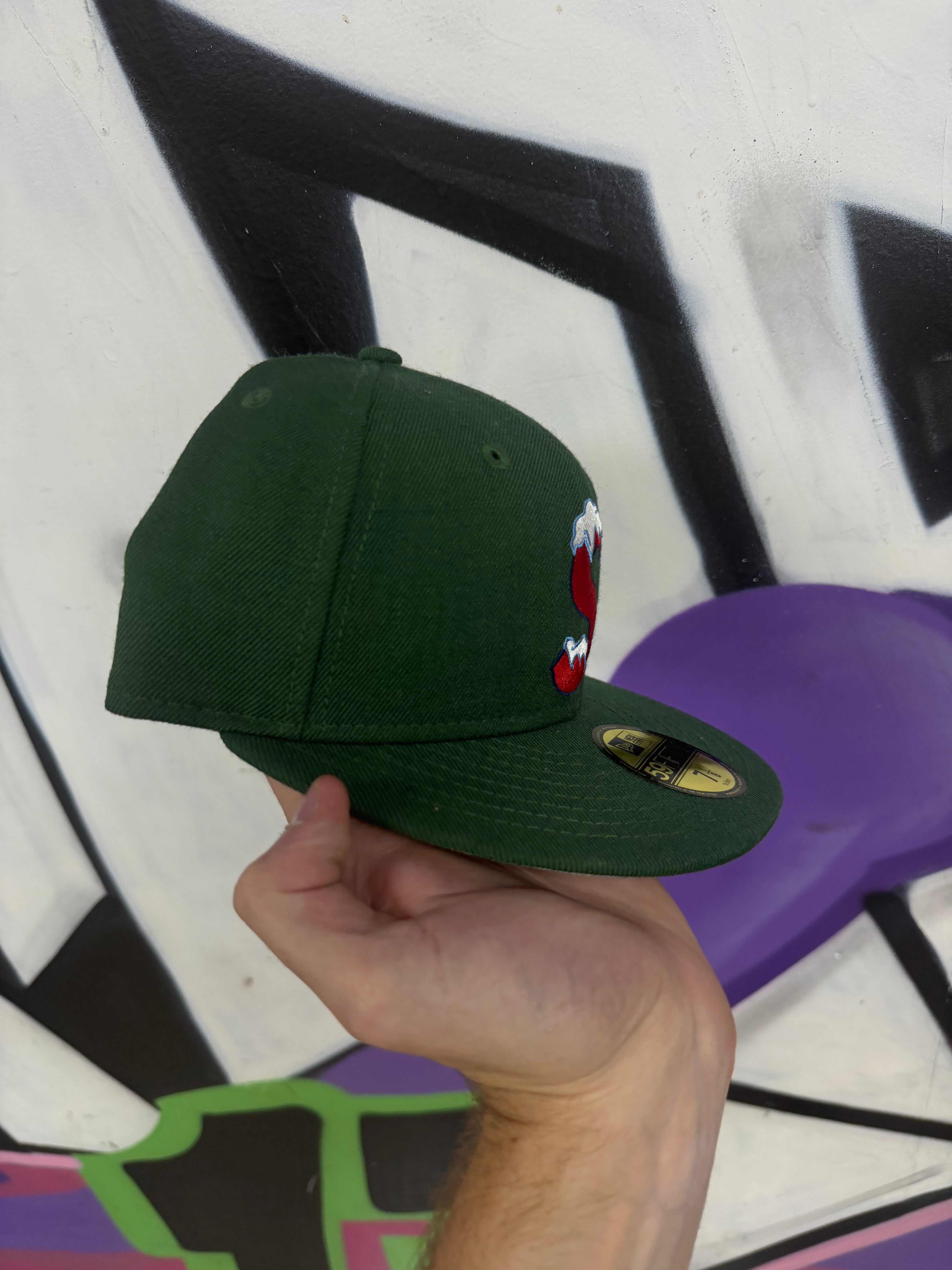 Supreme Green Red Frozen Hat