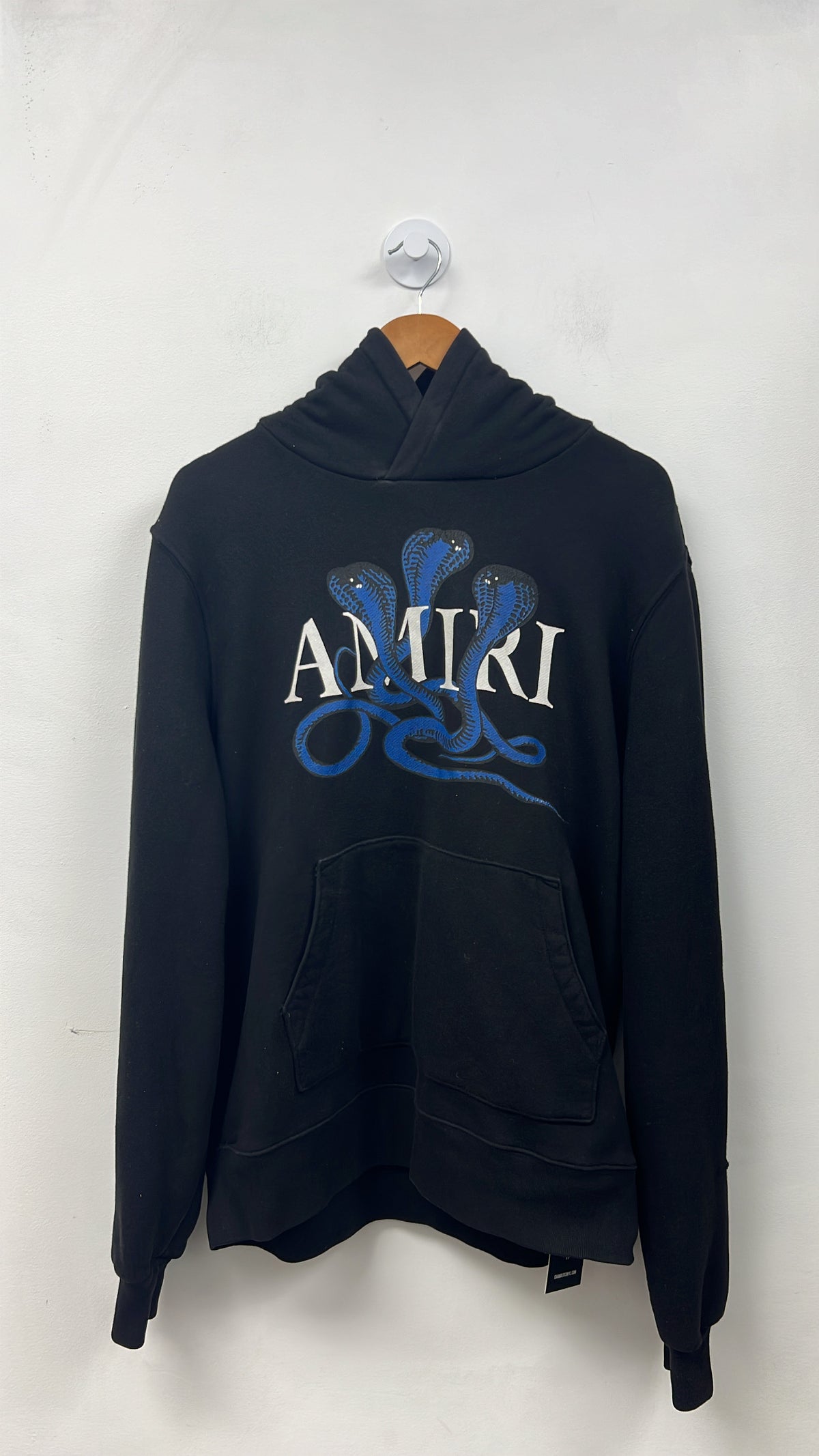 Amiri Black Blue Cobra Hoodie