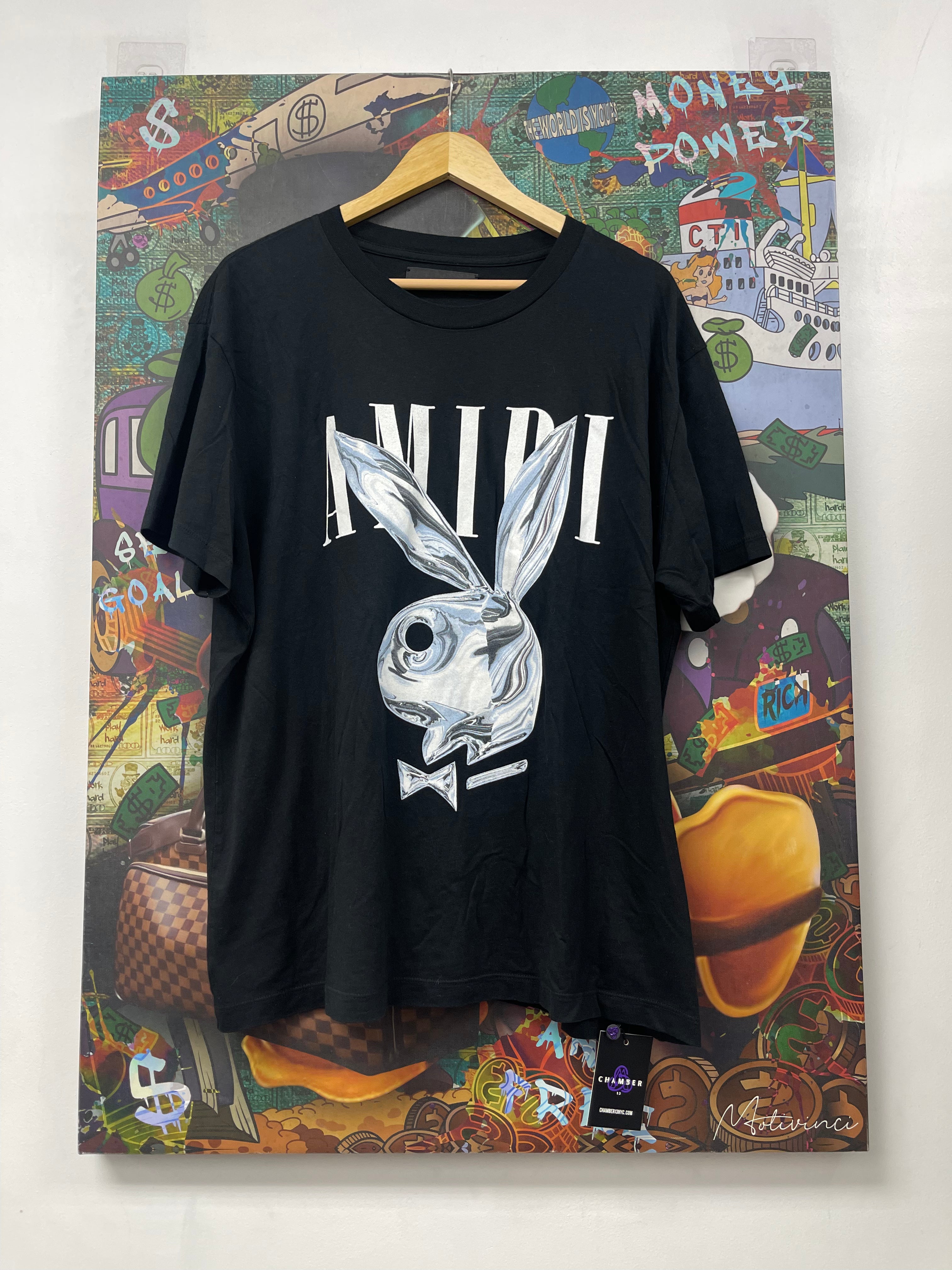 Amiri Metalic Playboy Bunny Tee