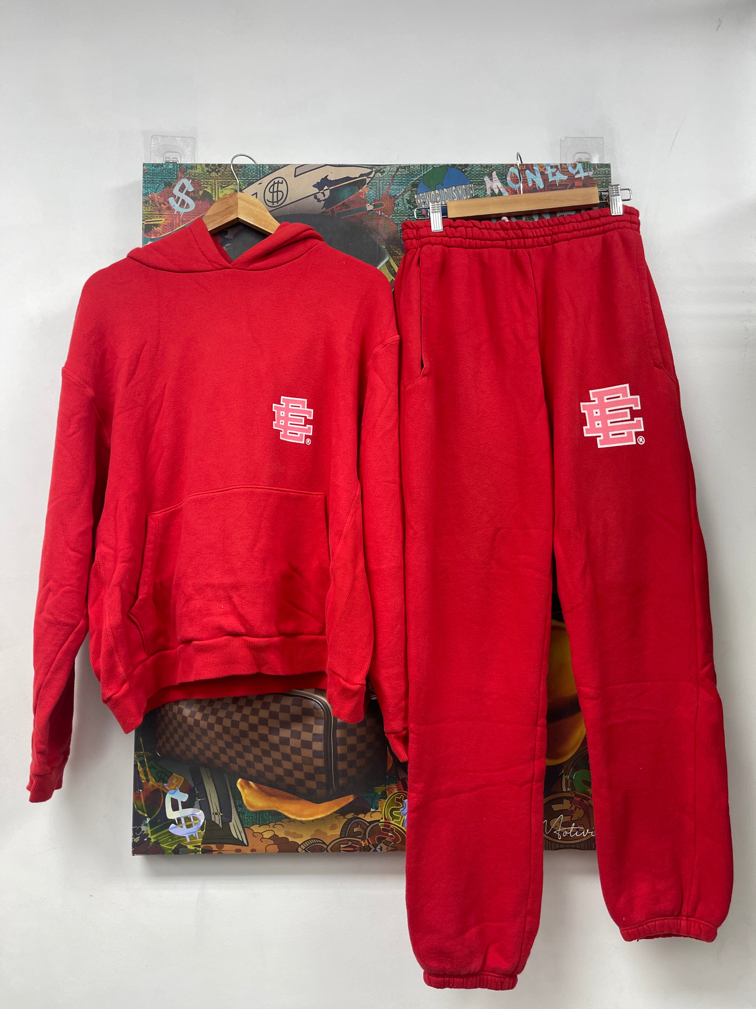 Eric Emanuel Red Pink Sweatsuit
