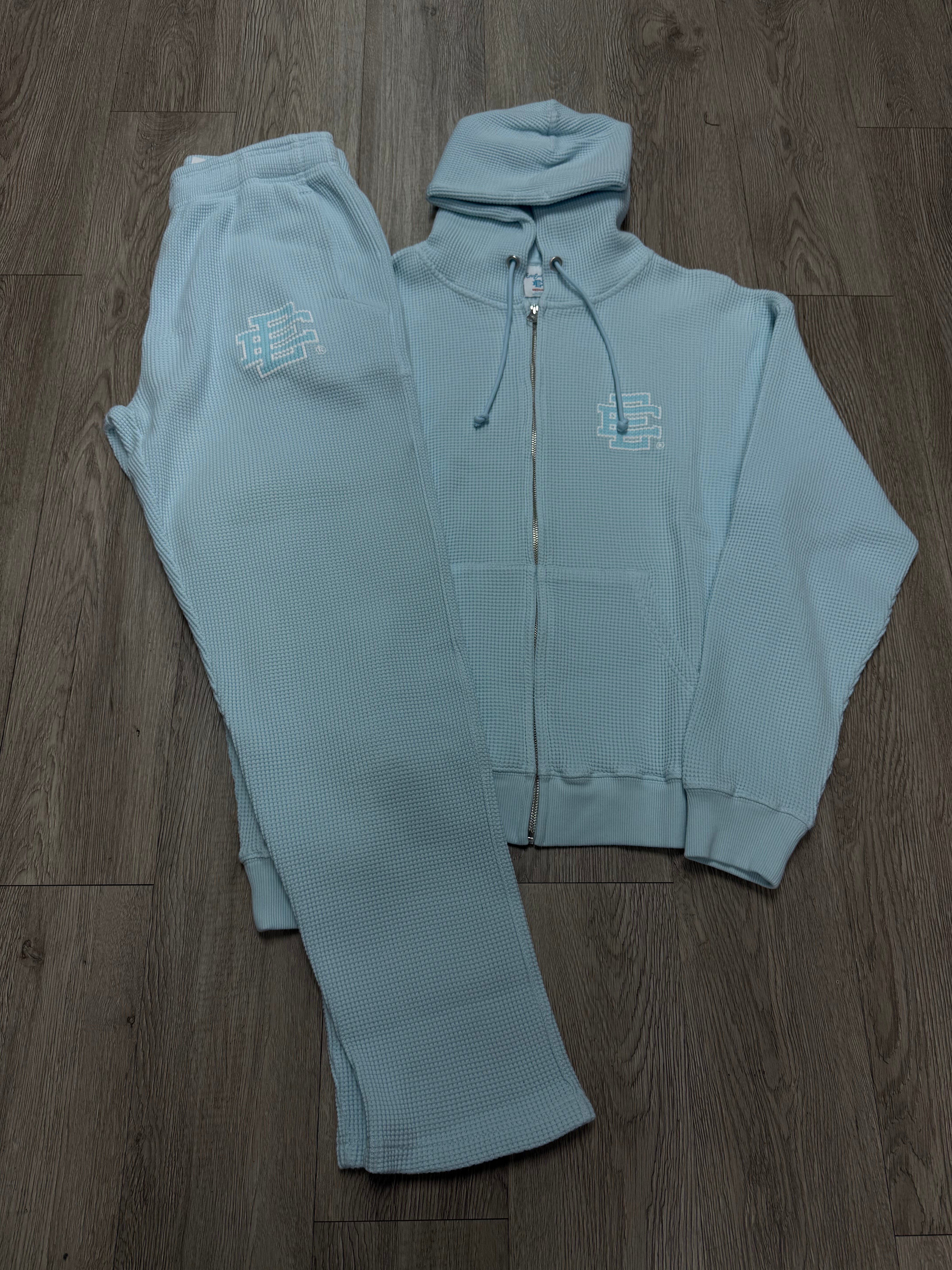 Eric Emanuel Baby Blue Logo Thermal Sweatsuit