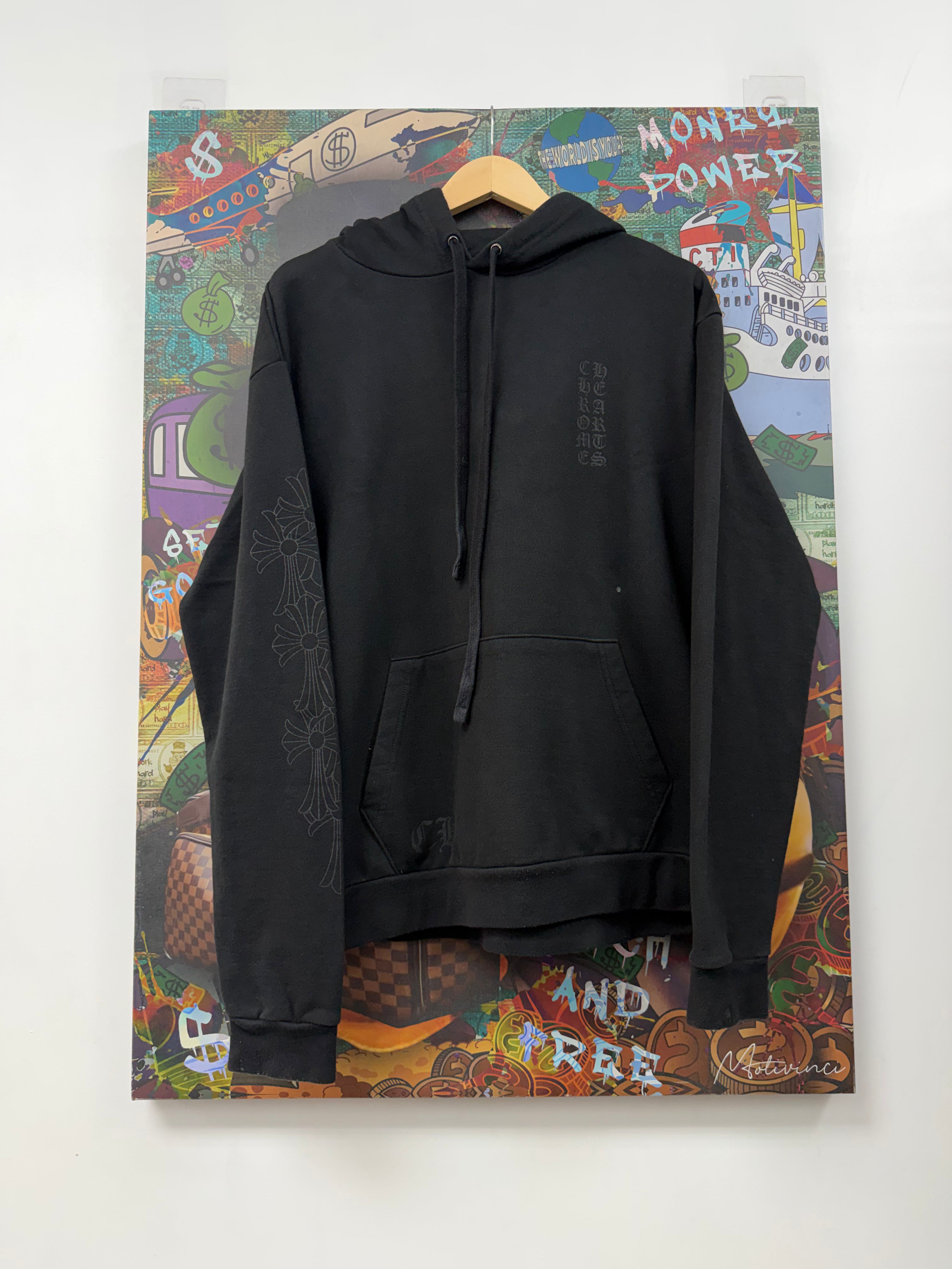 Chrome Hearts Black Miami Tonal Cemetery Hoodie