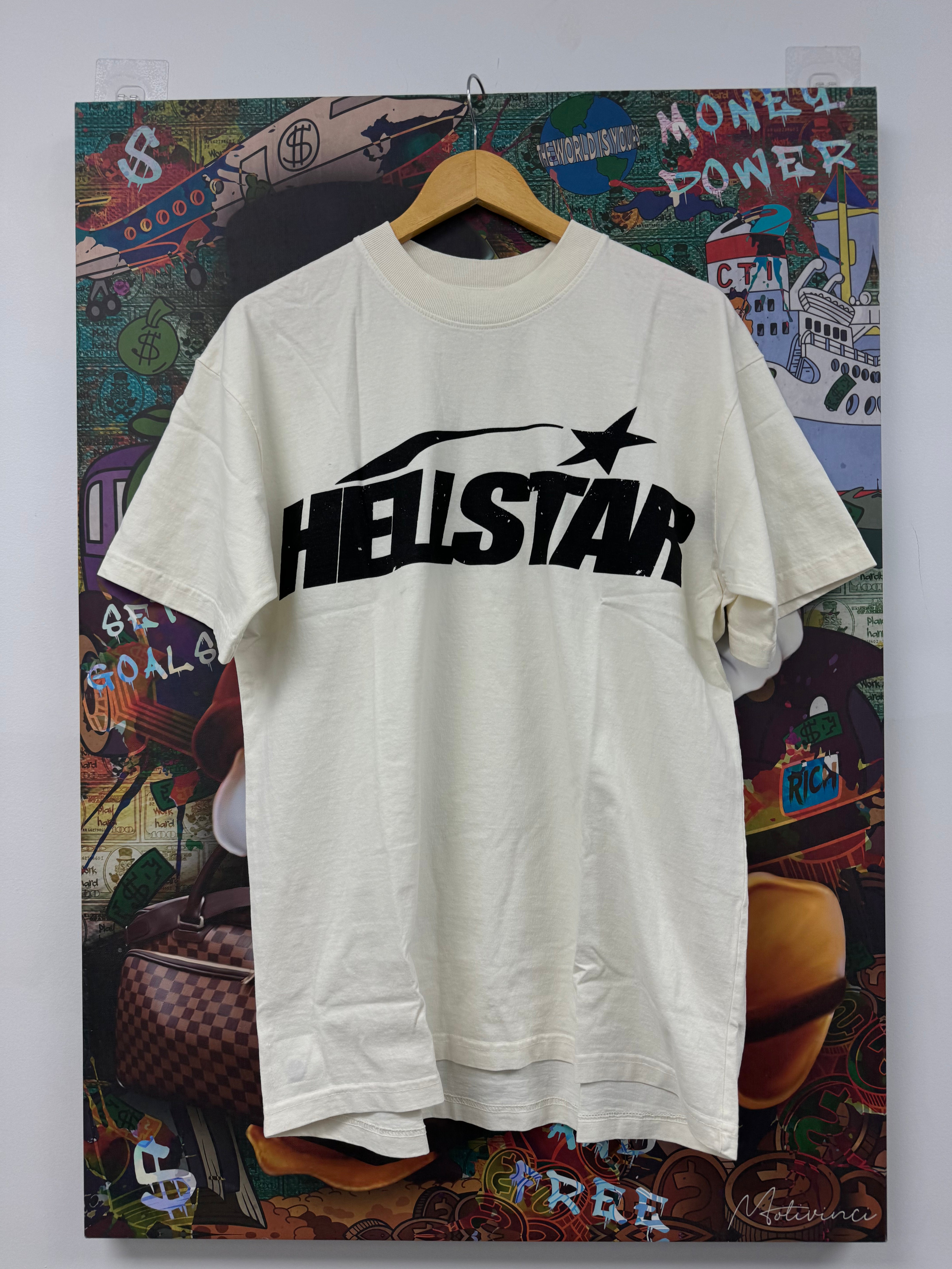 Hellstar Classic White & Black Logo Tee