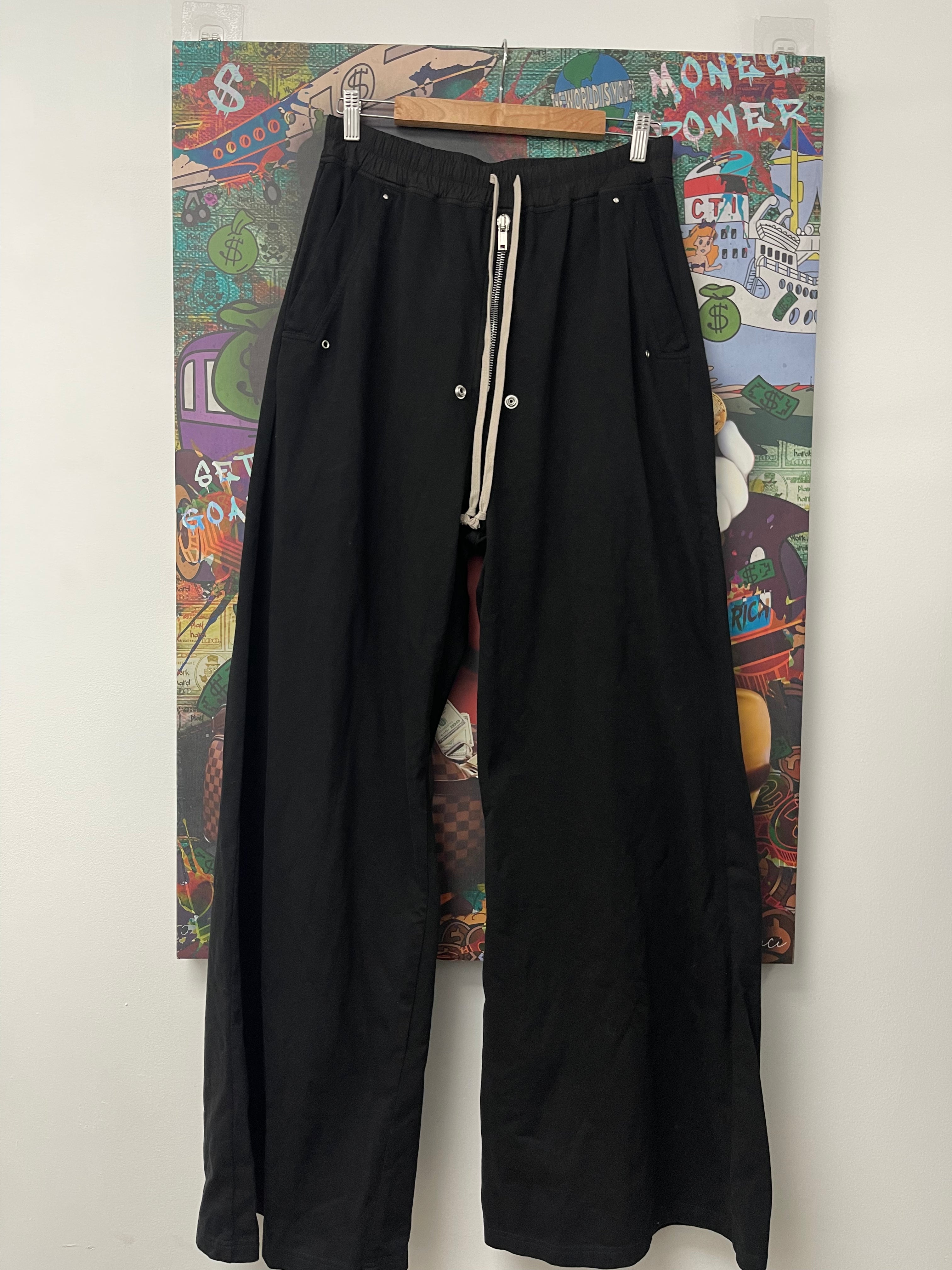 Rick Owens Geth Bela Sweats Black New With Tags