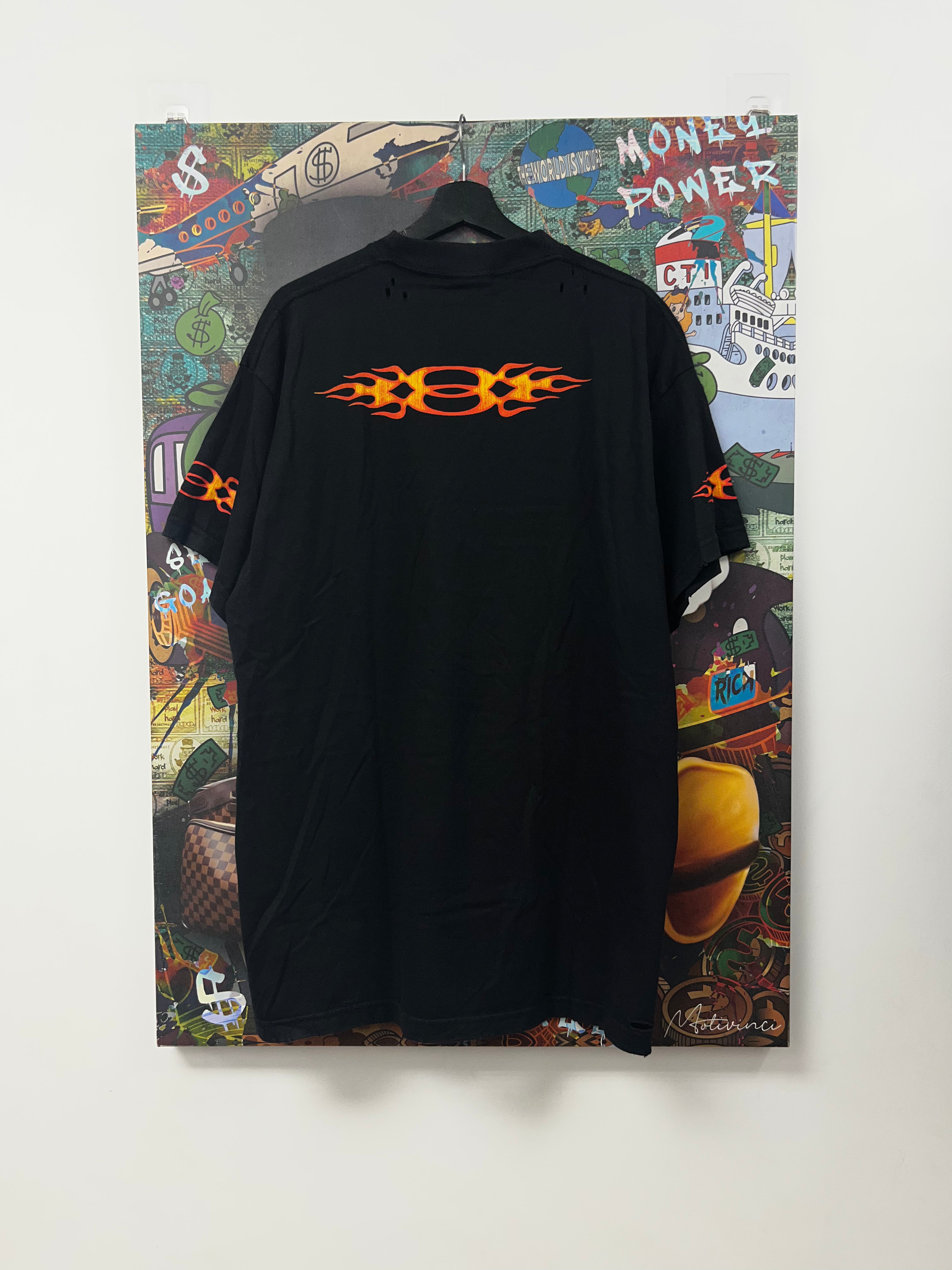 Balenciaga Black Flame Unity (3) Tee