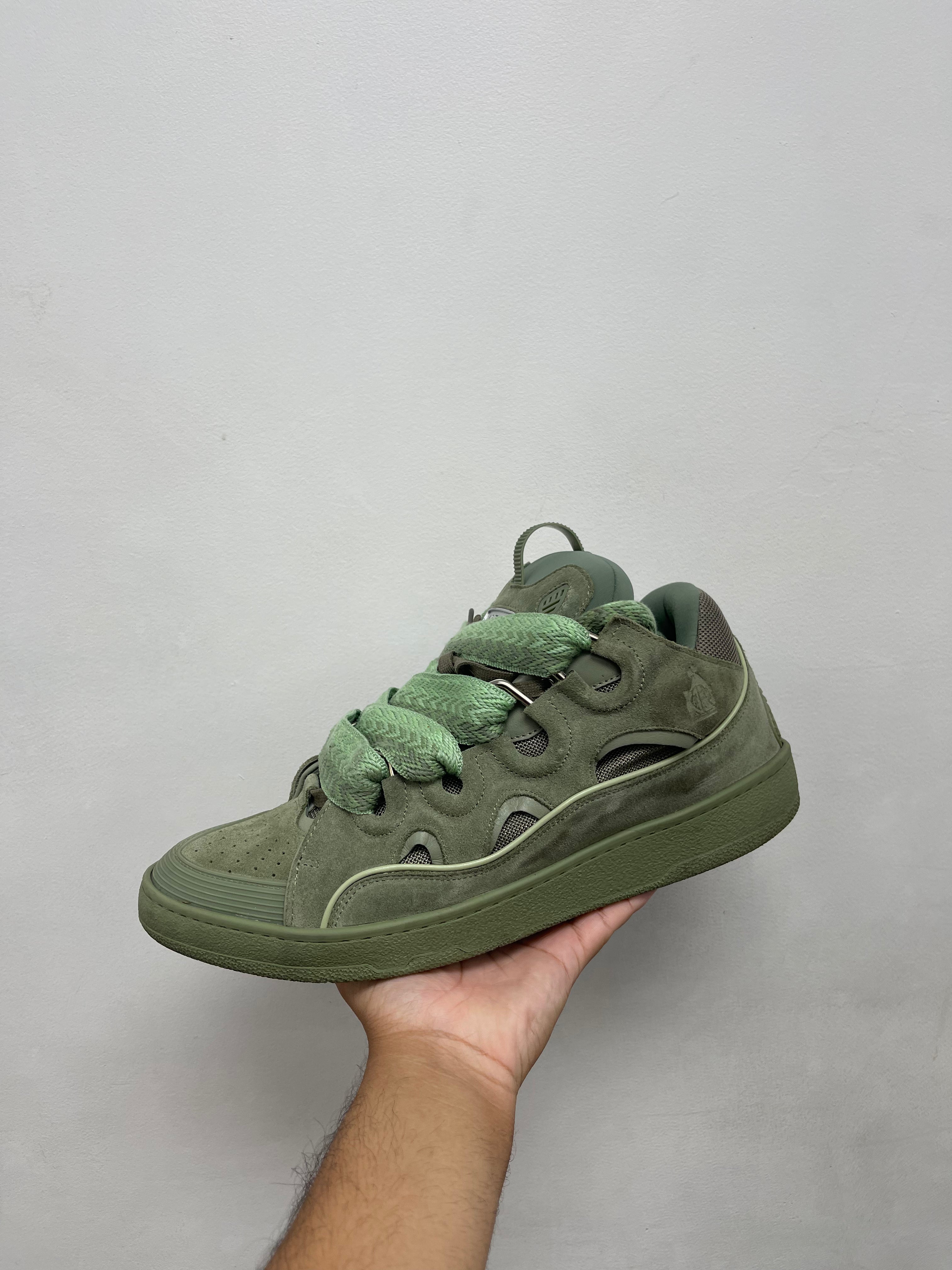 Lanvin Mint Curb Sneakers