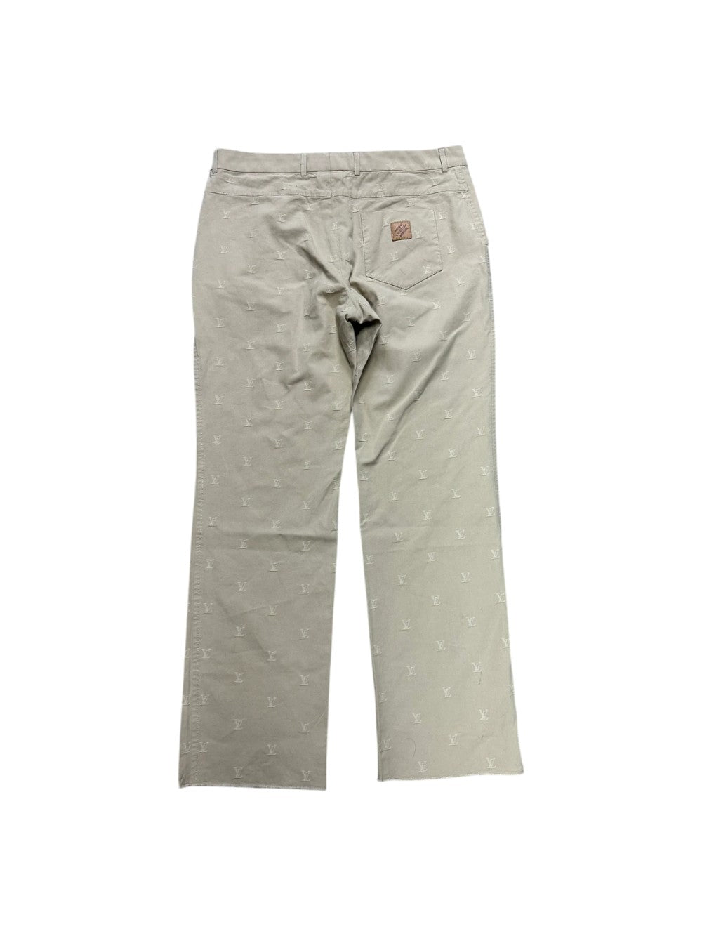 Louis Vuitton Monogram Beige Suit Pants