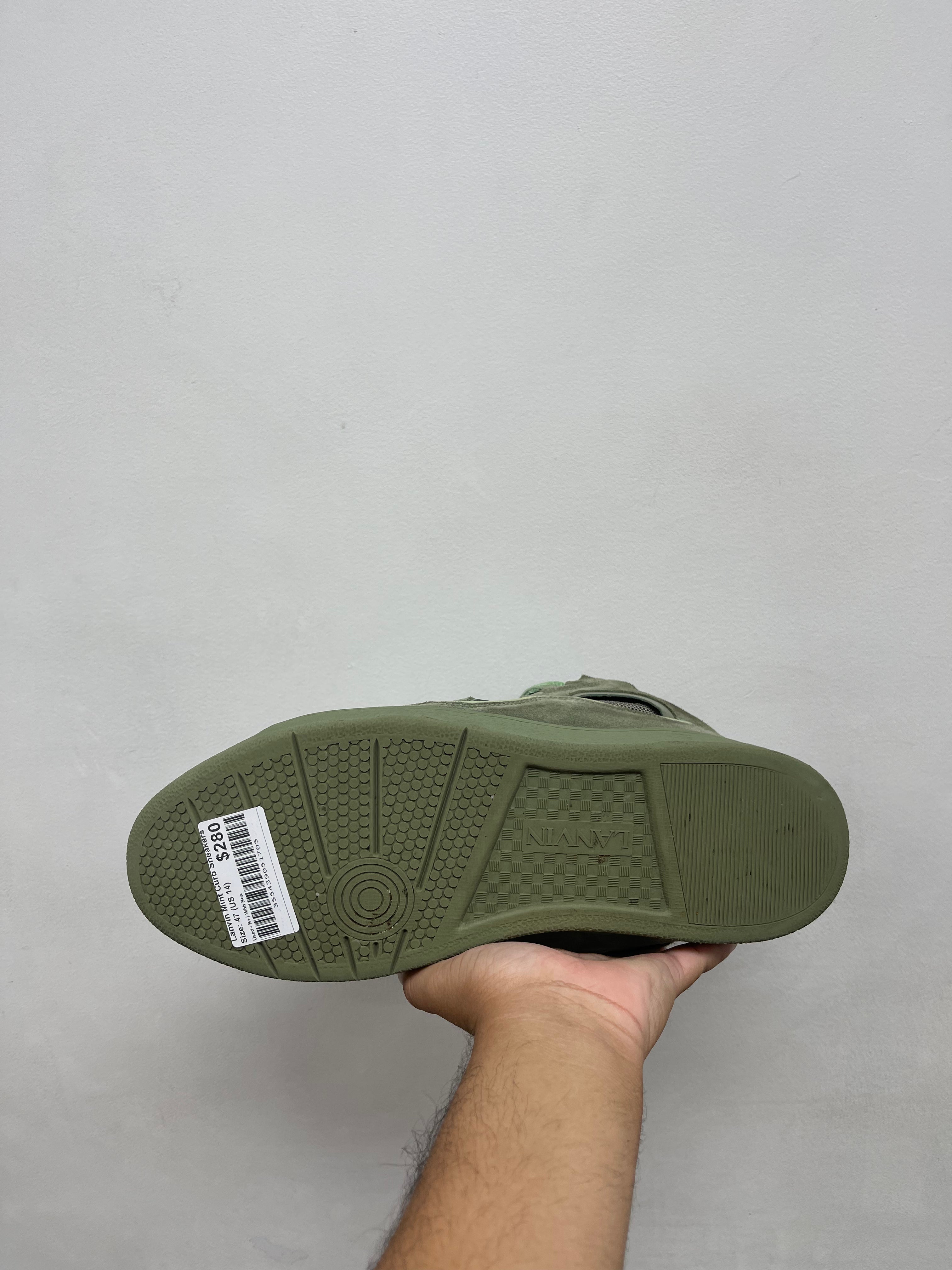 Lanvin Mint Curb Sneakers