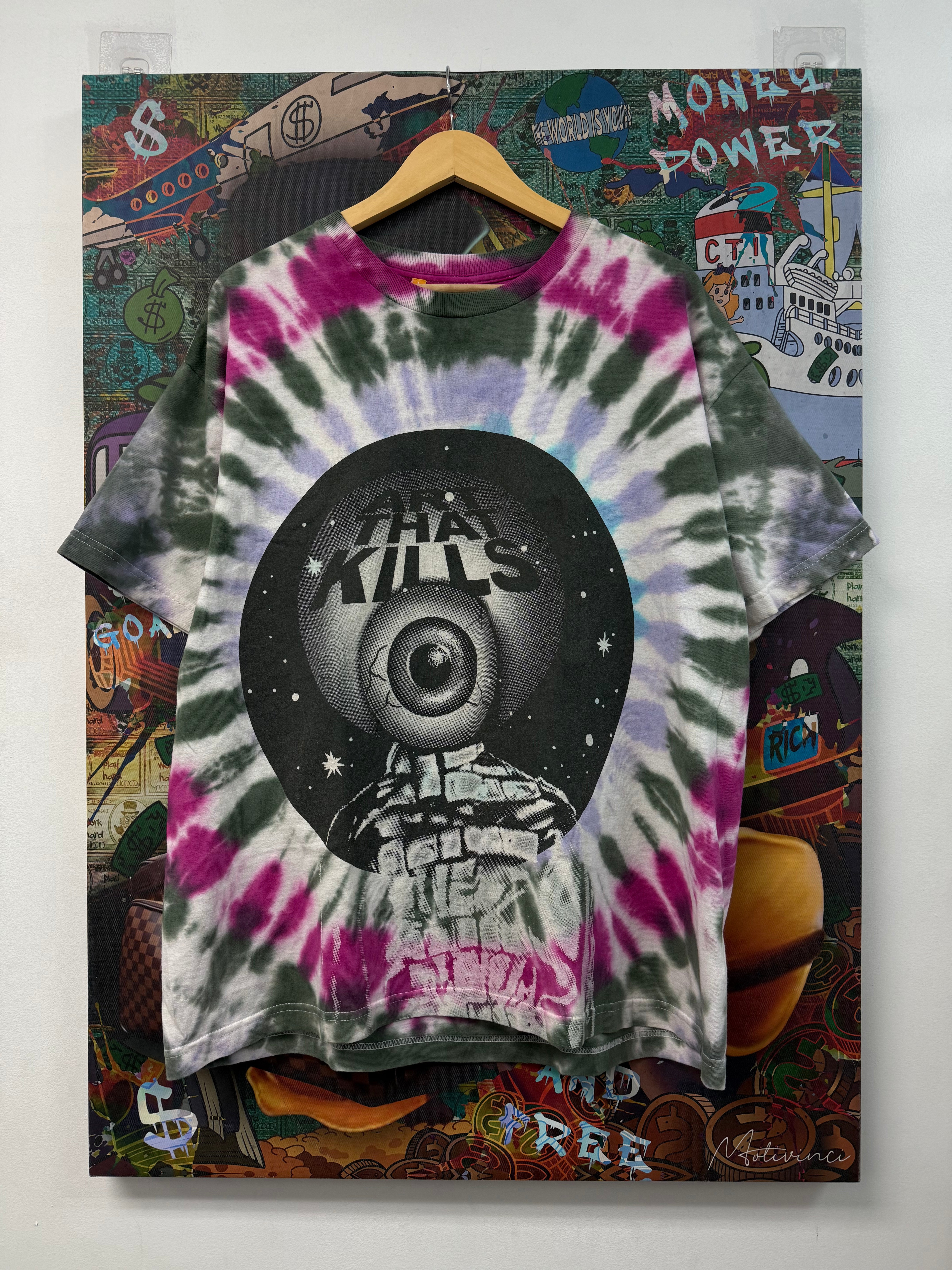Gallery Dept Purple Green Tie Dye G-Ball Tee