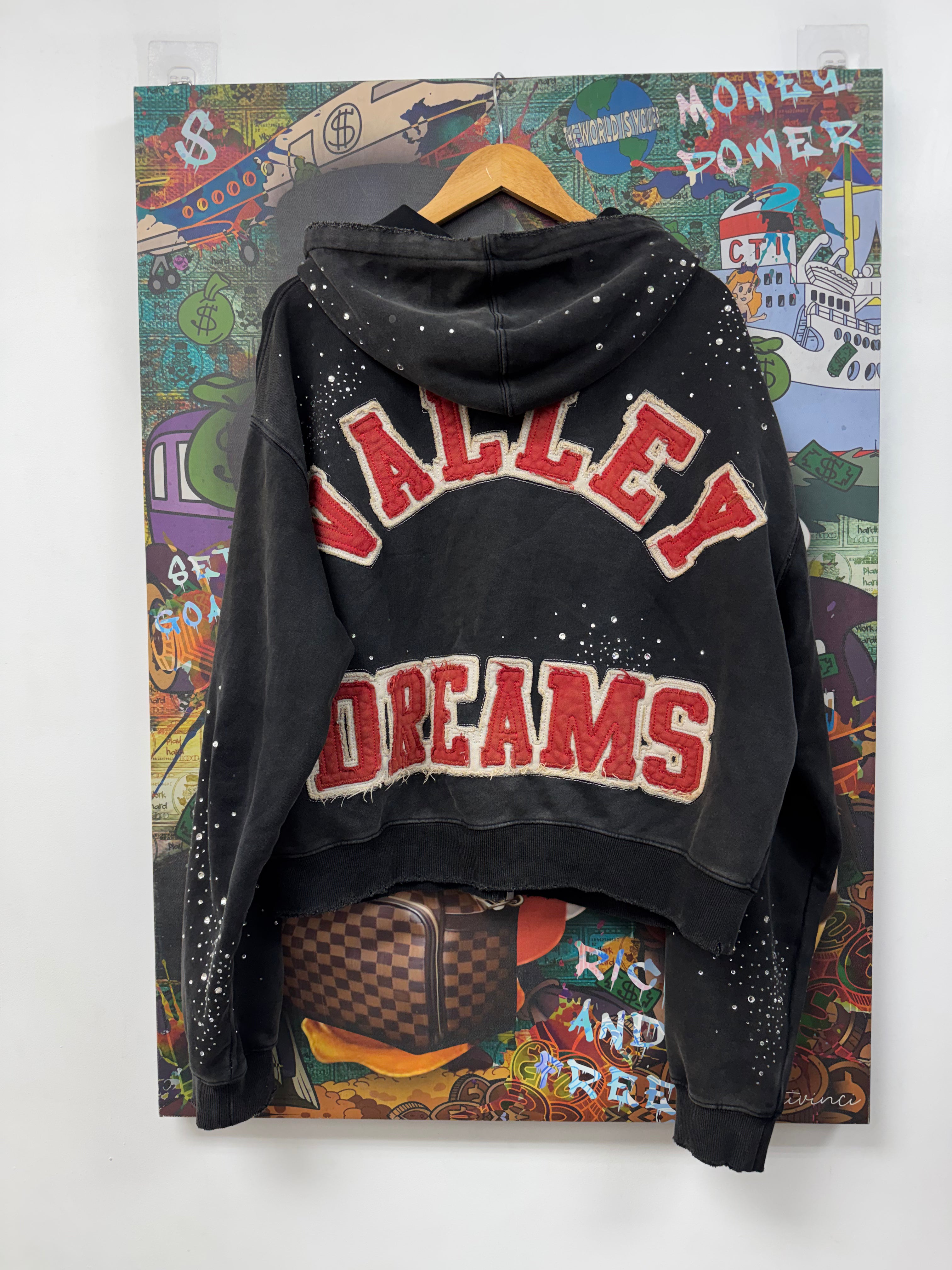 Vale Black Pluto Cluster Zip Up Hoodie