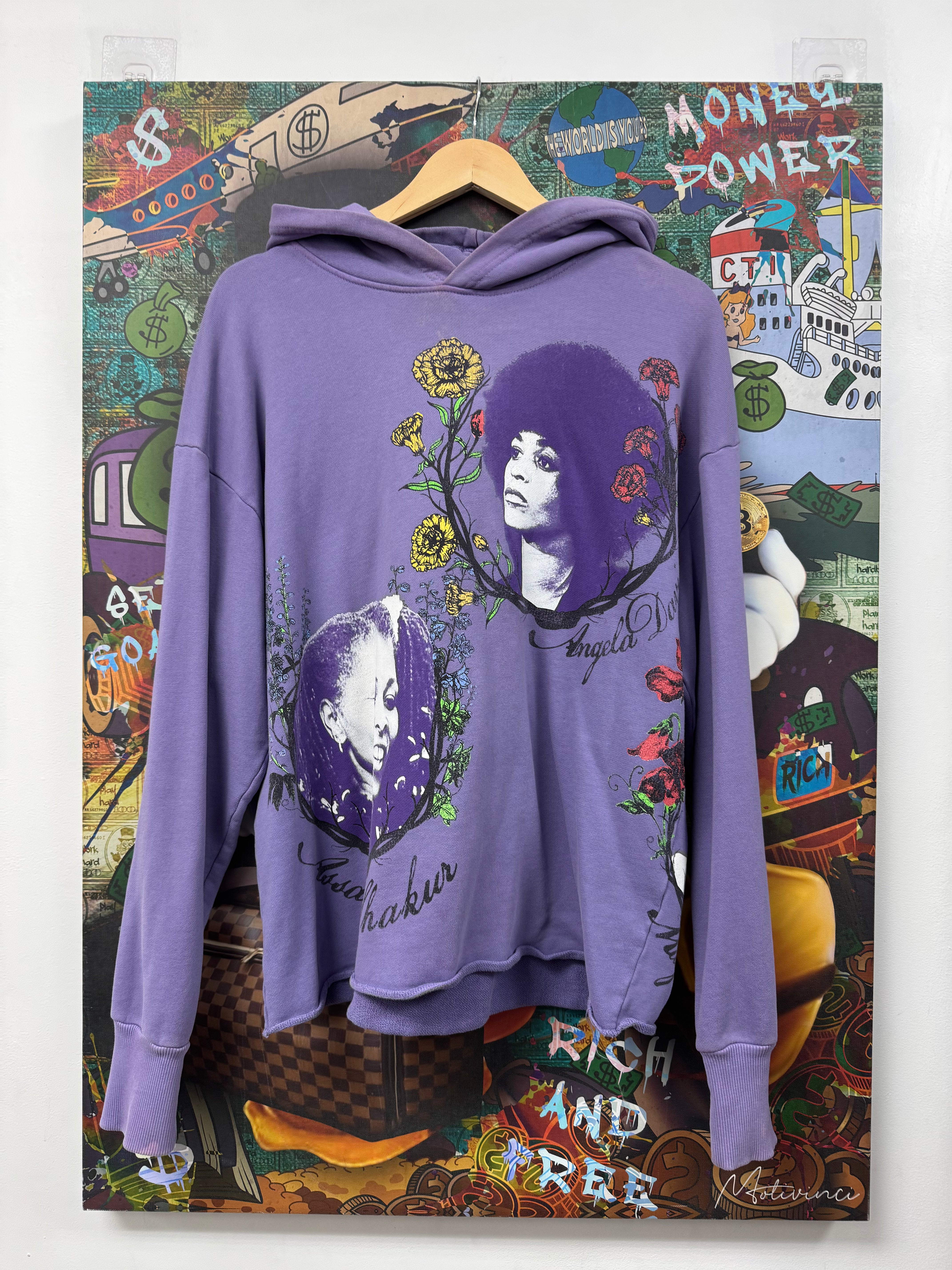 Barriers Purple Flower Hoodie