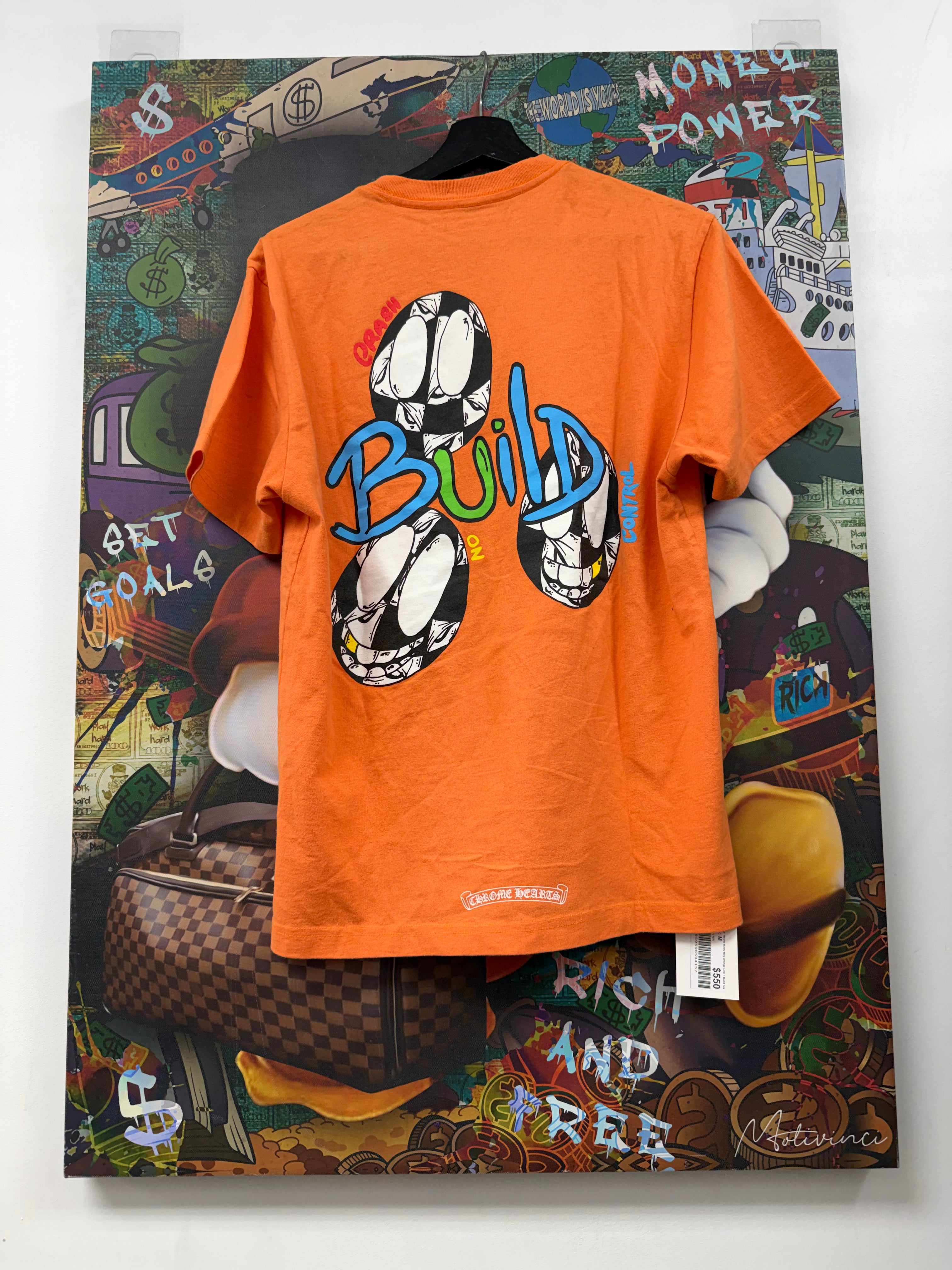 Chrome Hearts Matty Boy Orange Link + Build Tee