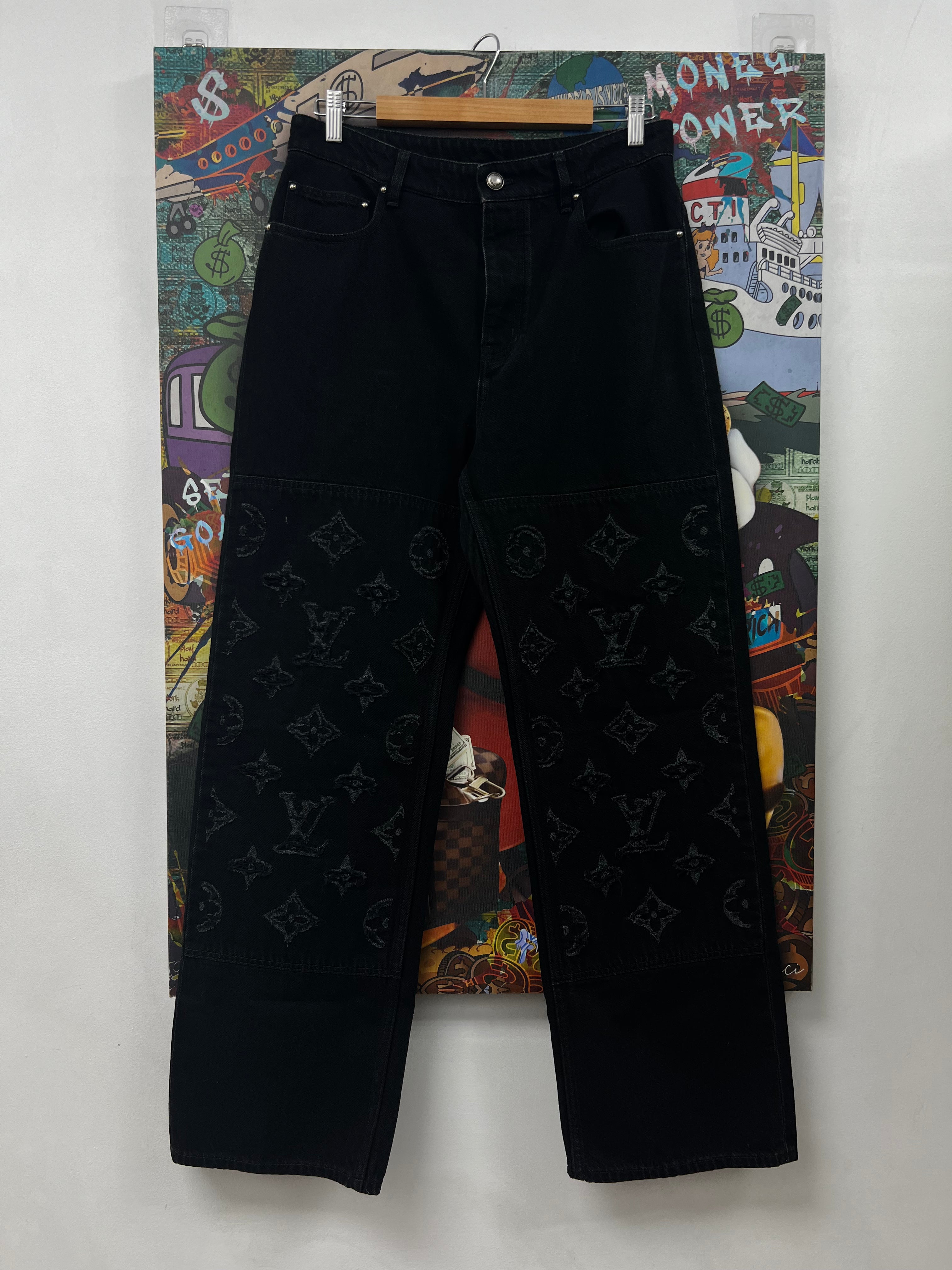 Louis Vuitton Black Skate Jeans