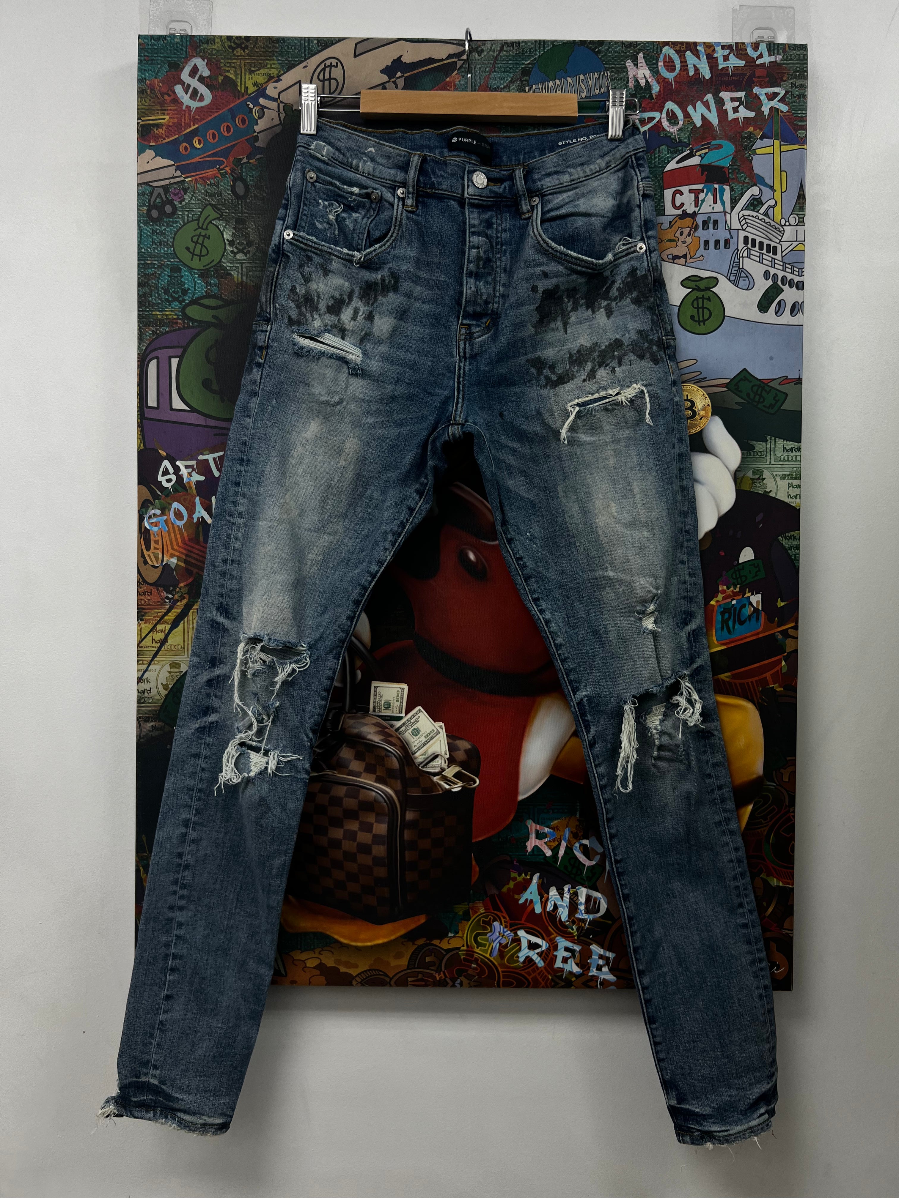 Purple Brand Light Wash P002 Jeans