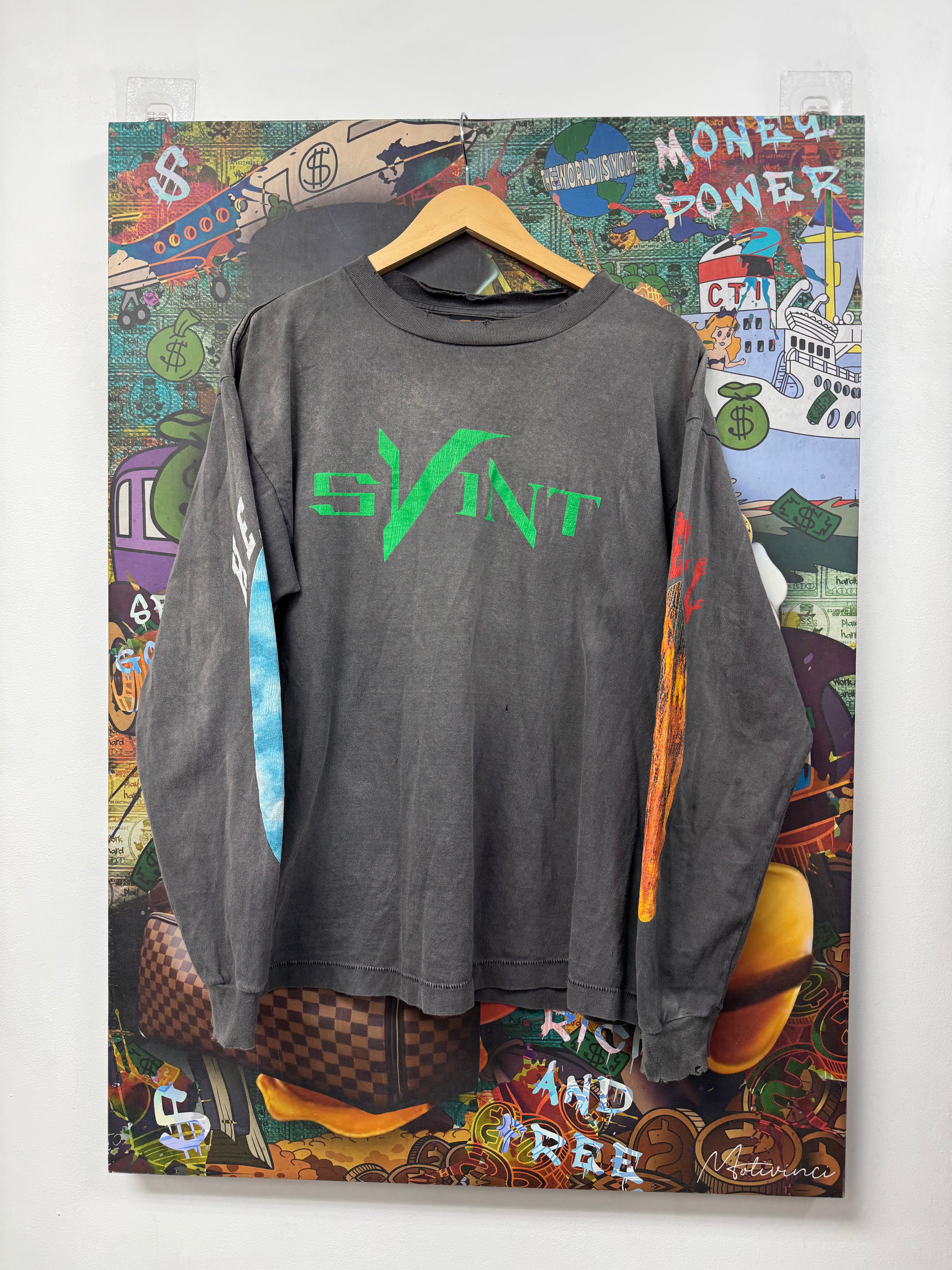 Saint Mxxxxxx Vlone LS Tee