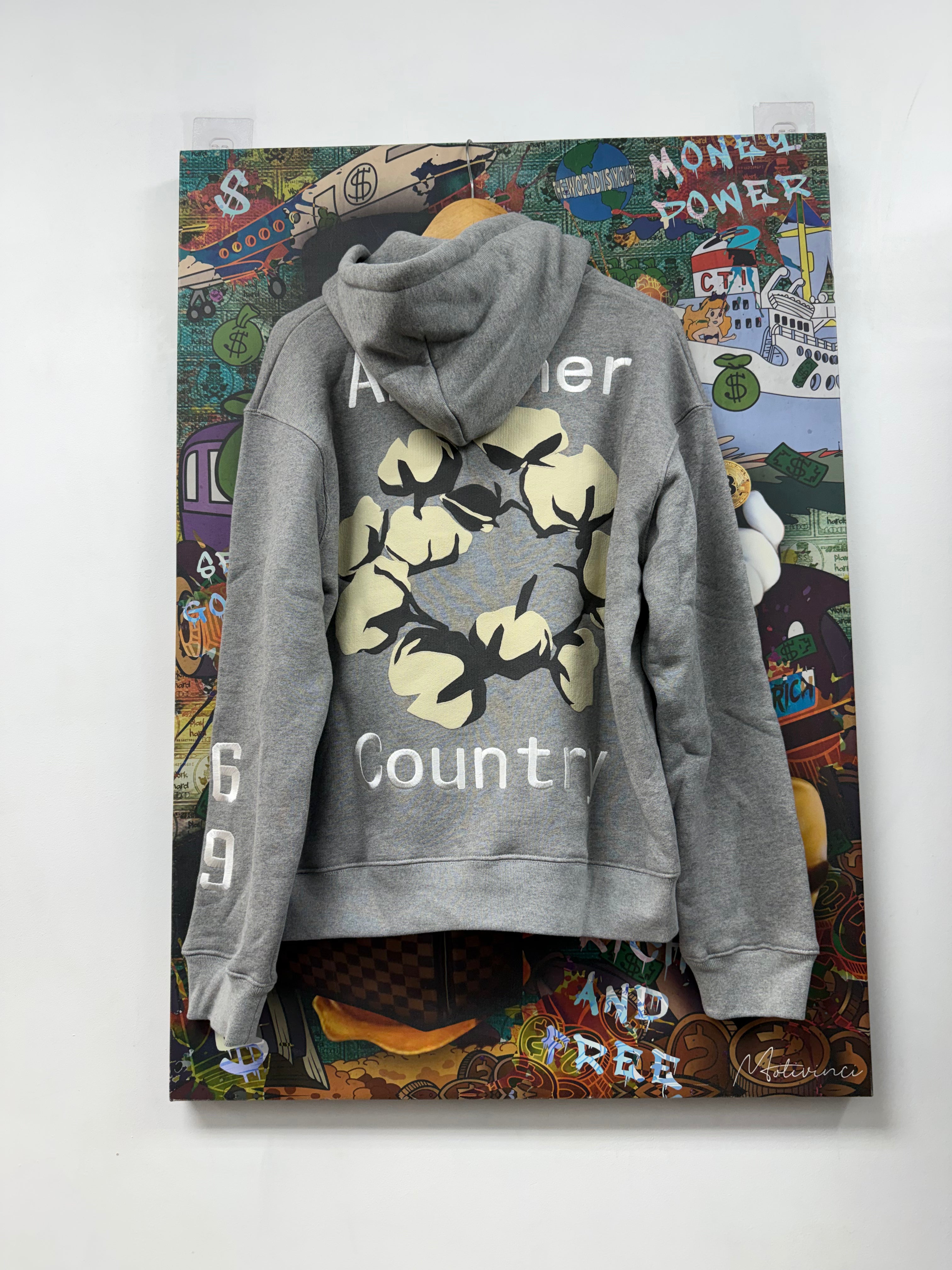 Denim Tears x CPFM Grey Smile Hoodie