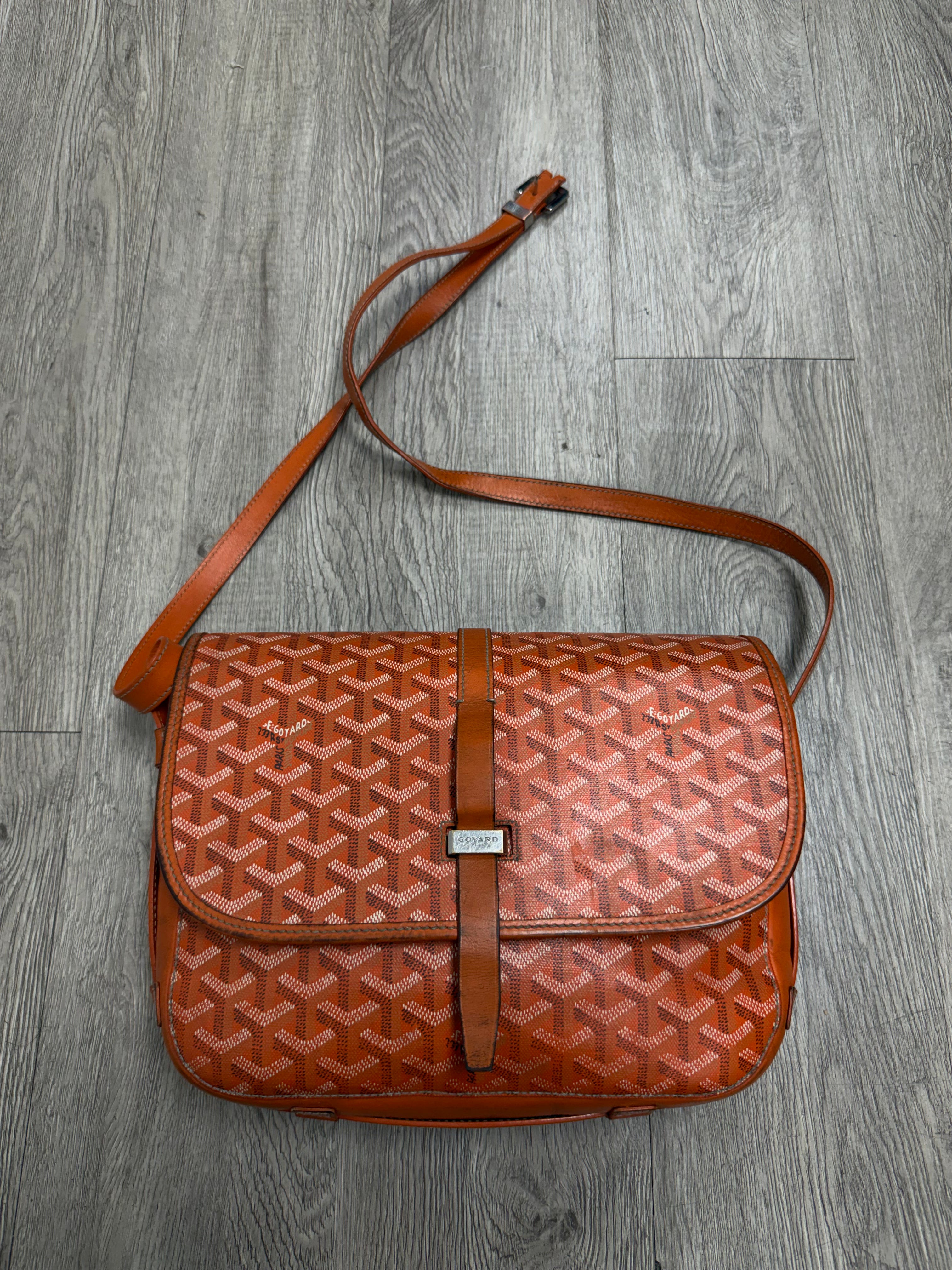 Goyard Orange Belvedere Bag