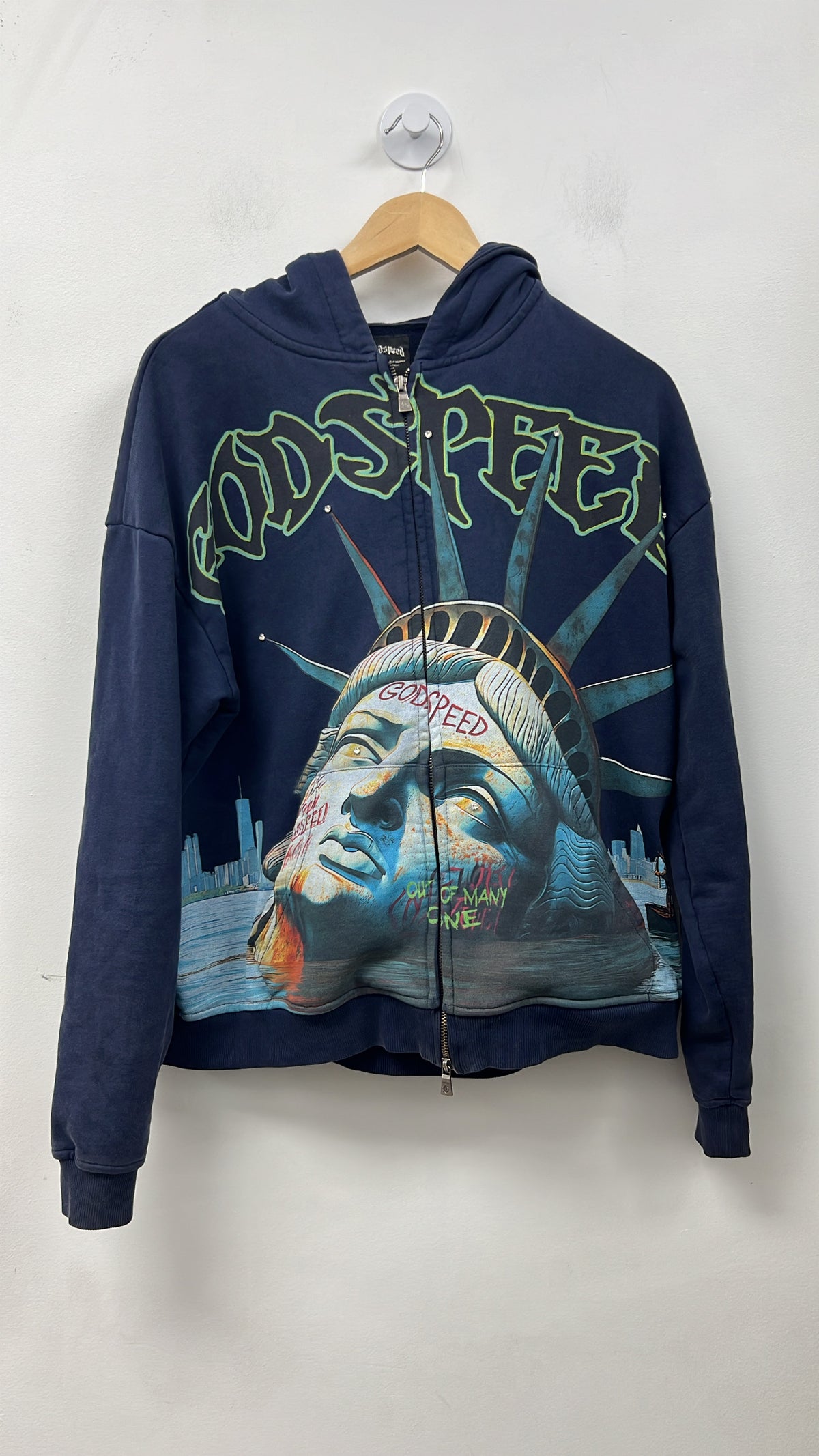 Godspeed Navy Sunken Liberty Zip Up