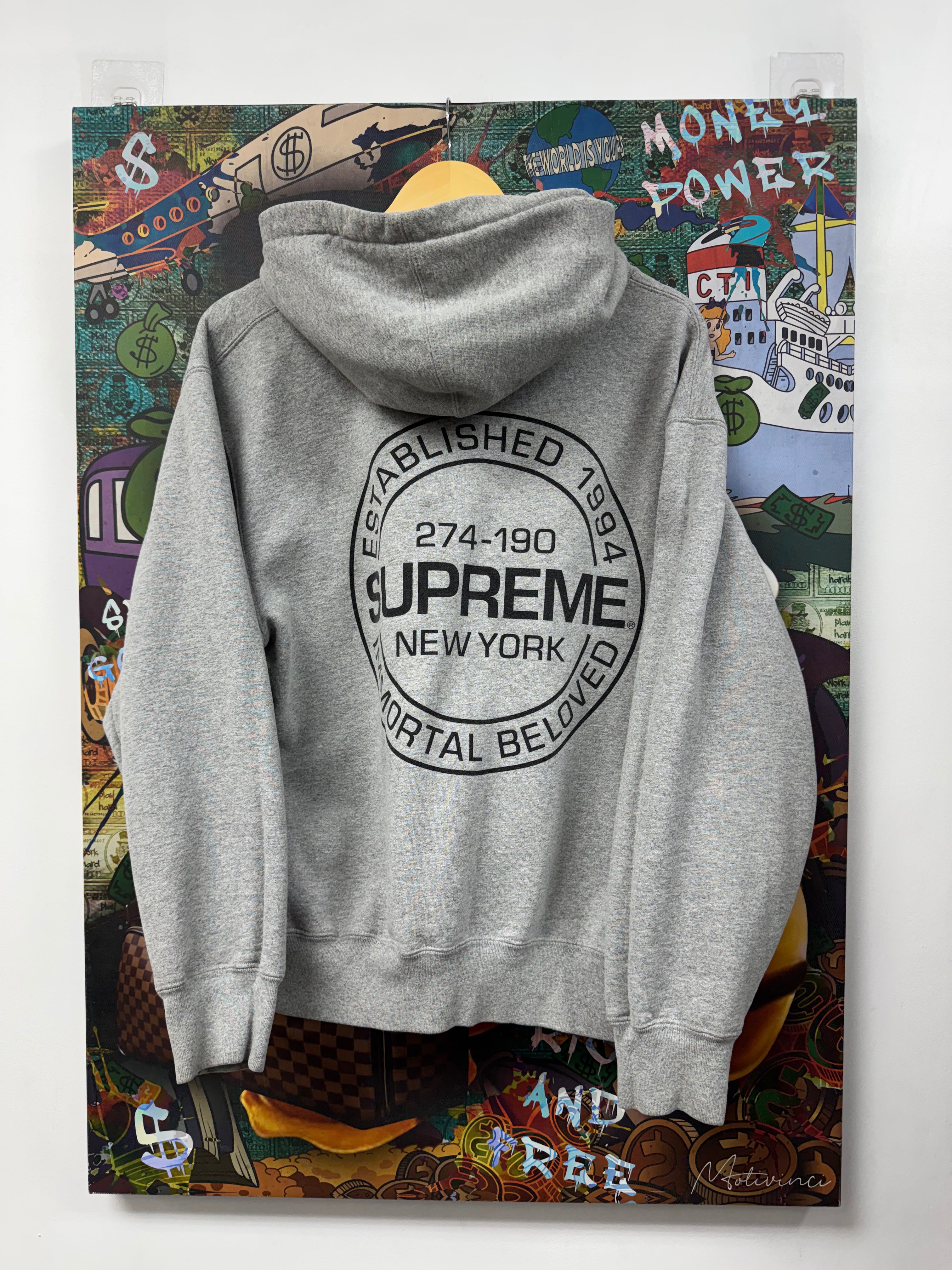 Supreme Grey Immortal Beloved Hoodie