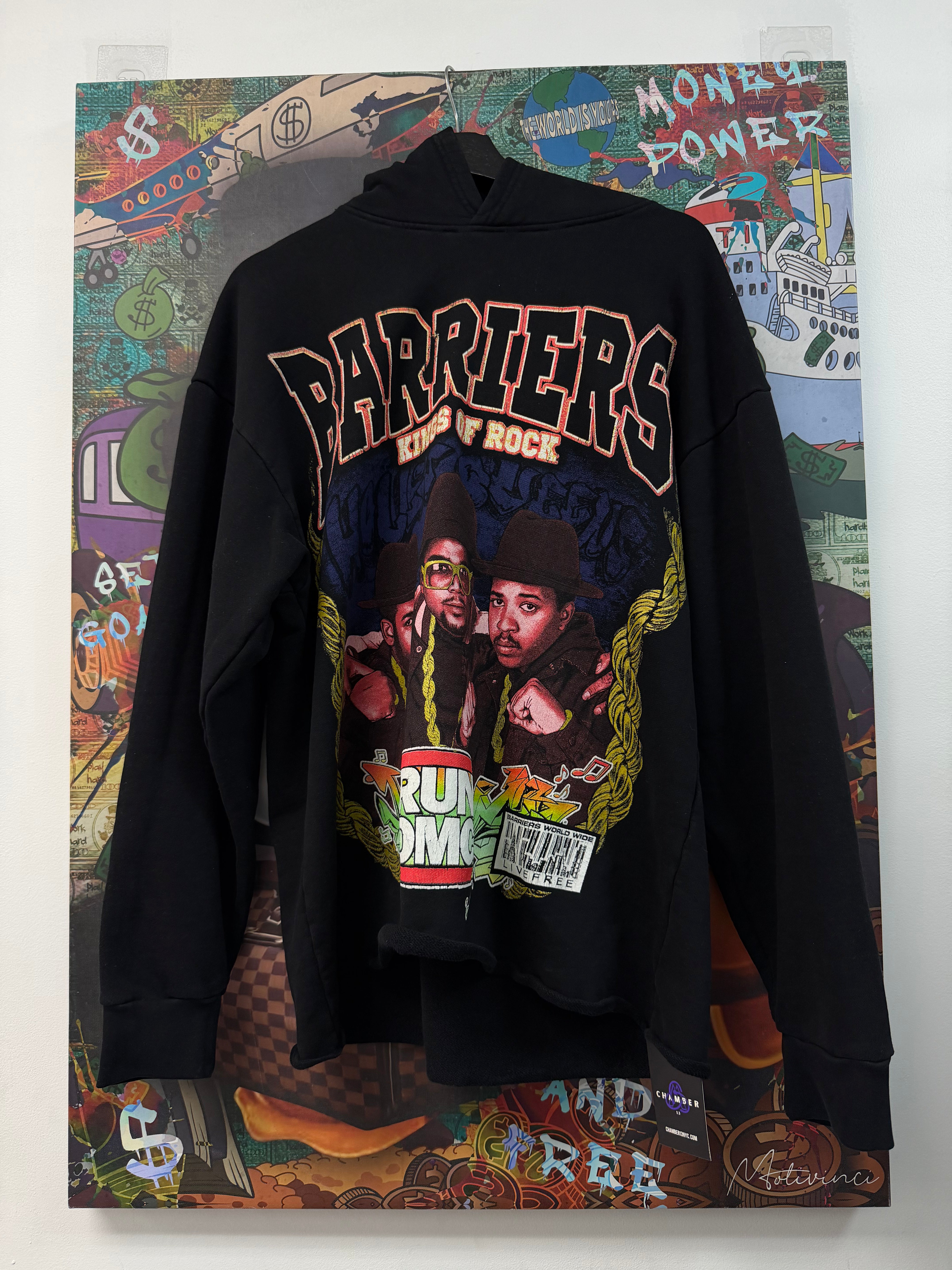 Barriers Black Run DMC Hoodie