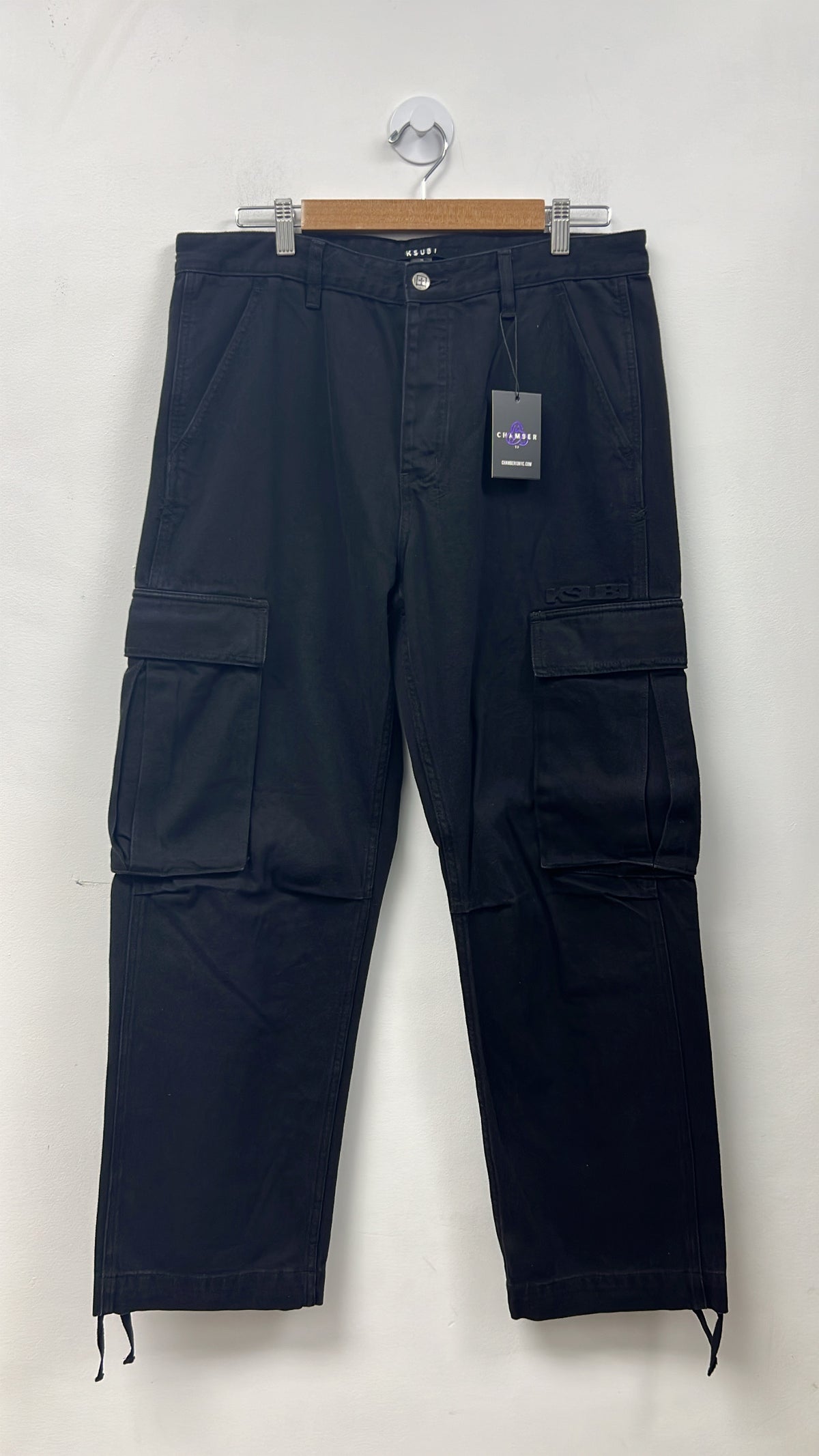 Ksubi Black Pocket Cargo Pants