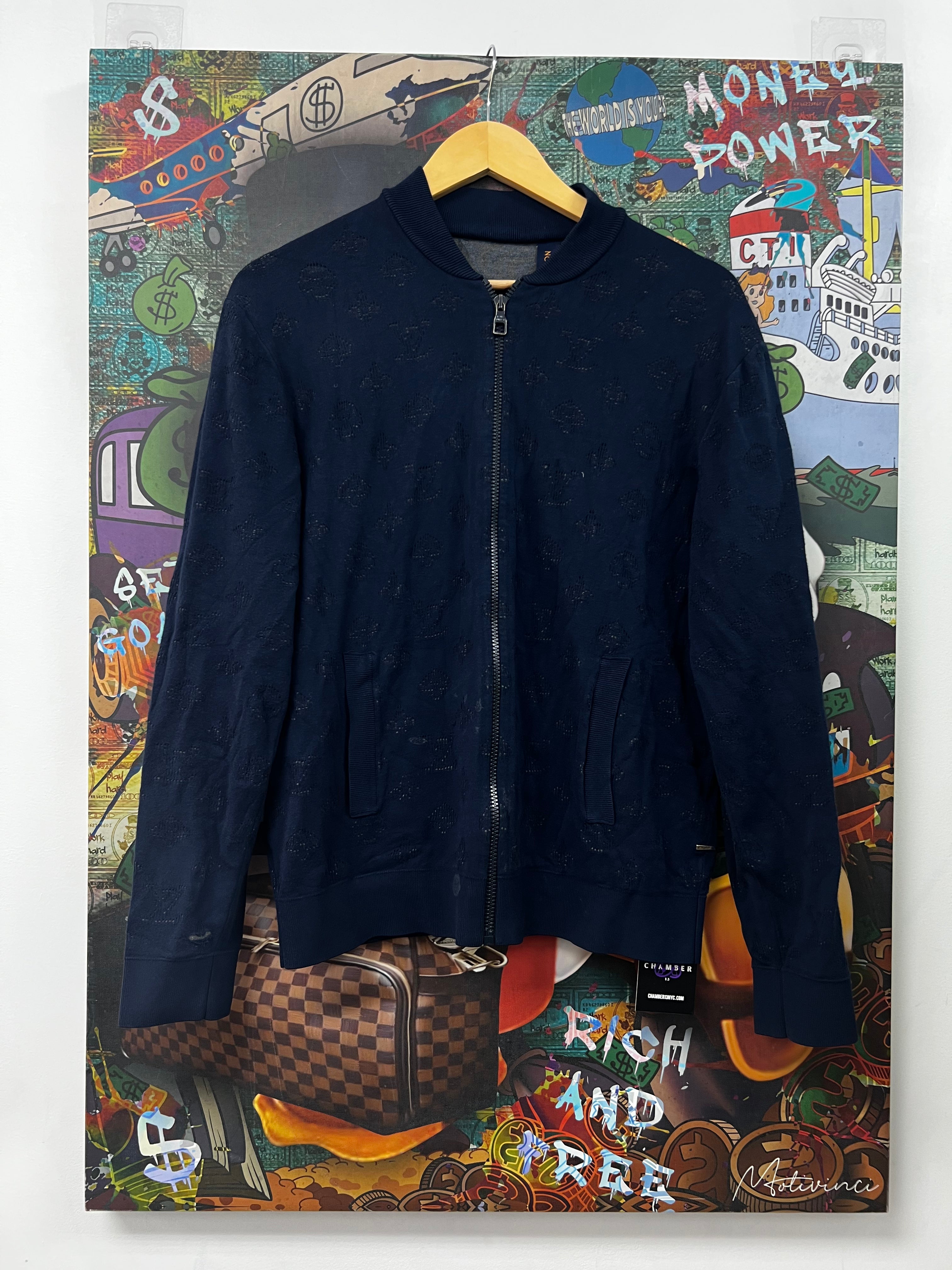 Louis Vuitton Navy Monogram Track Jacket