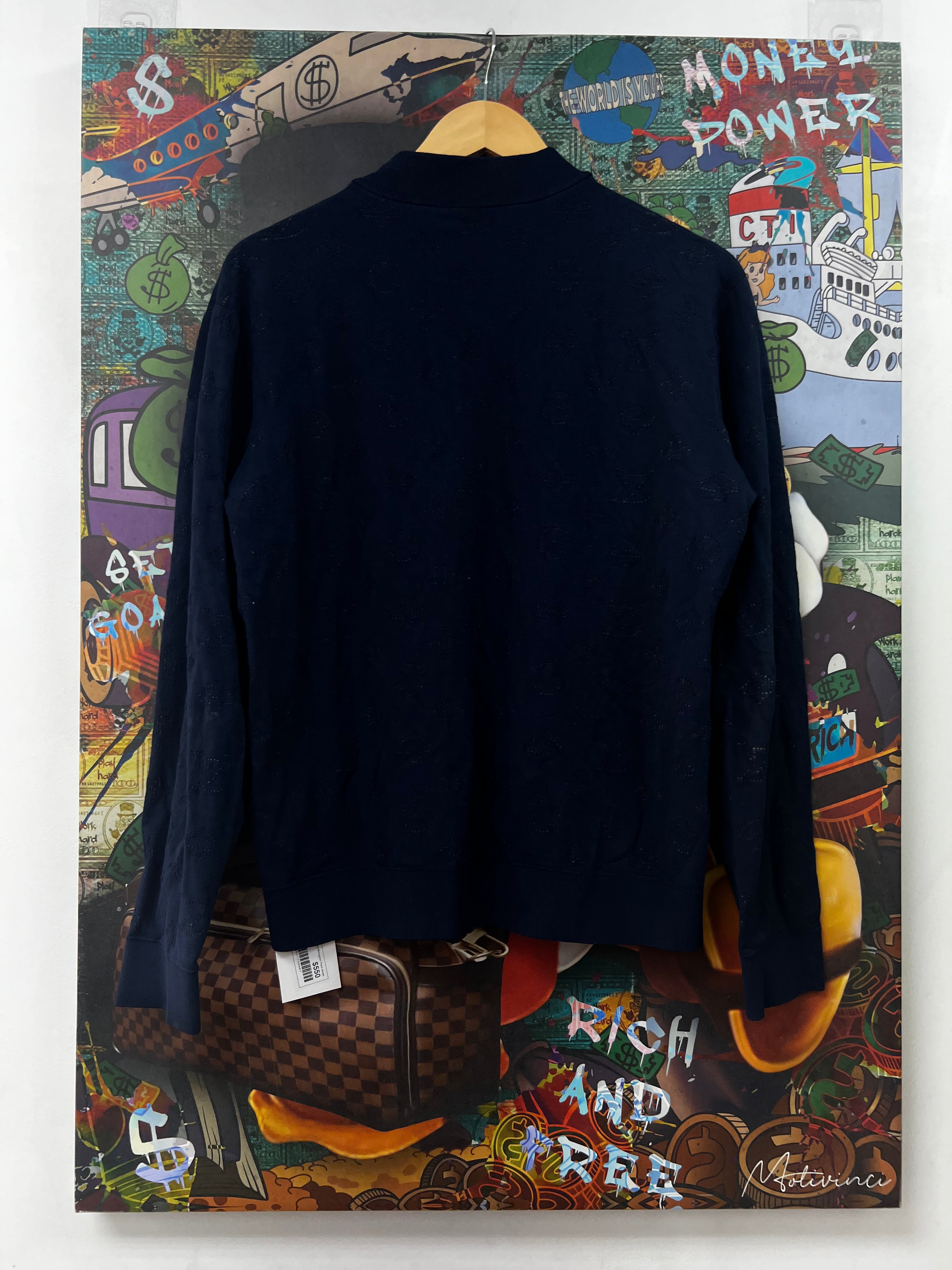 Louis Vuitton Navy Monogram Track Jacket