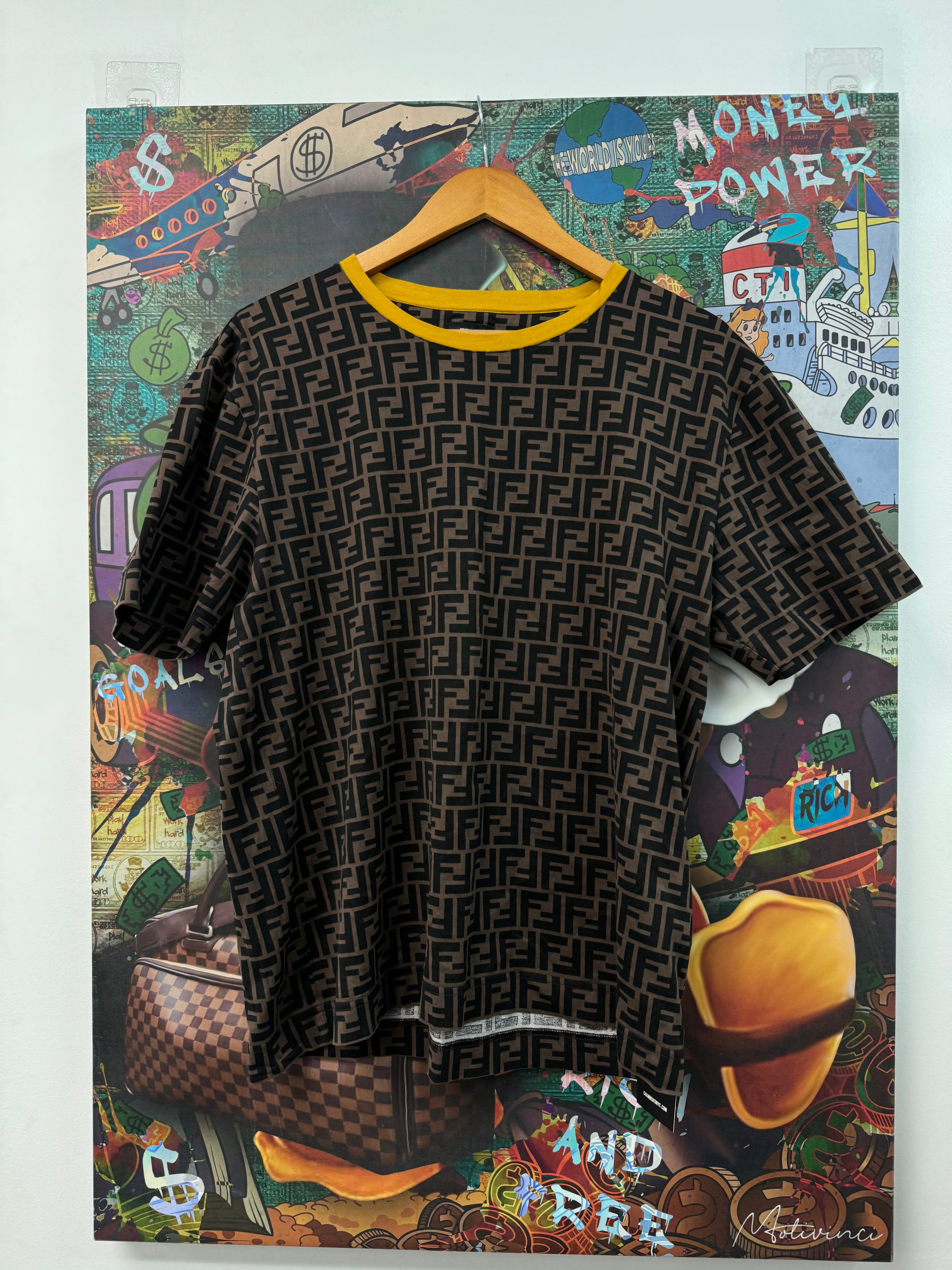 Fendi Brown Monogram Tee