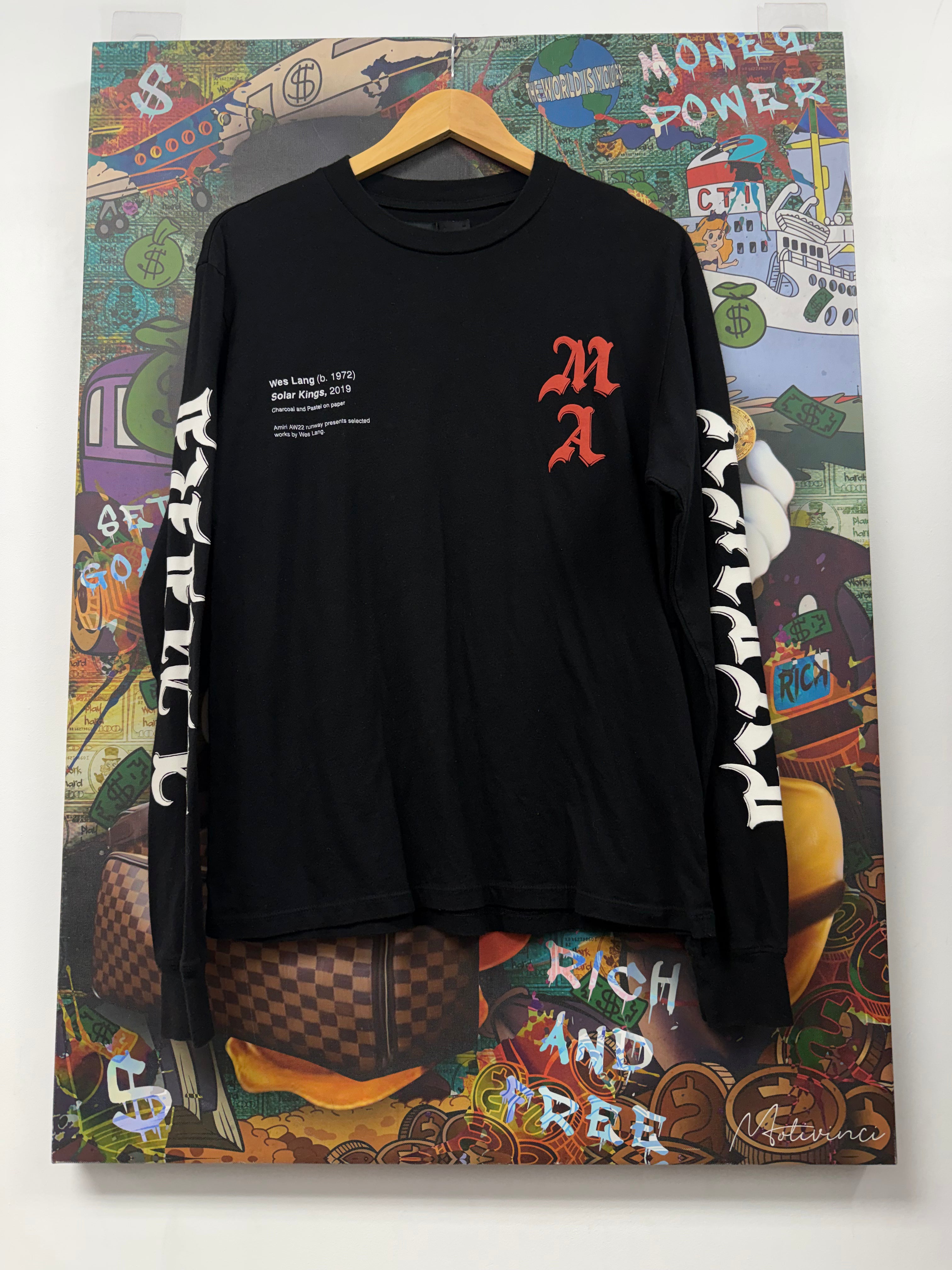 Amiri Black Wes Lang Long Sleeve