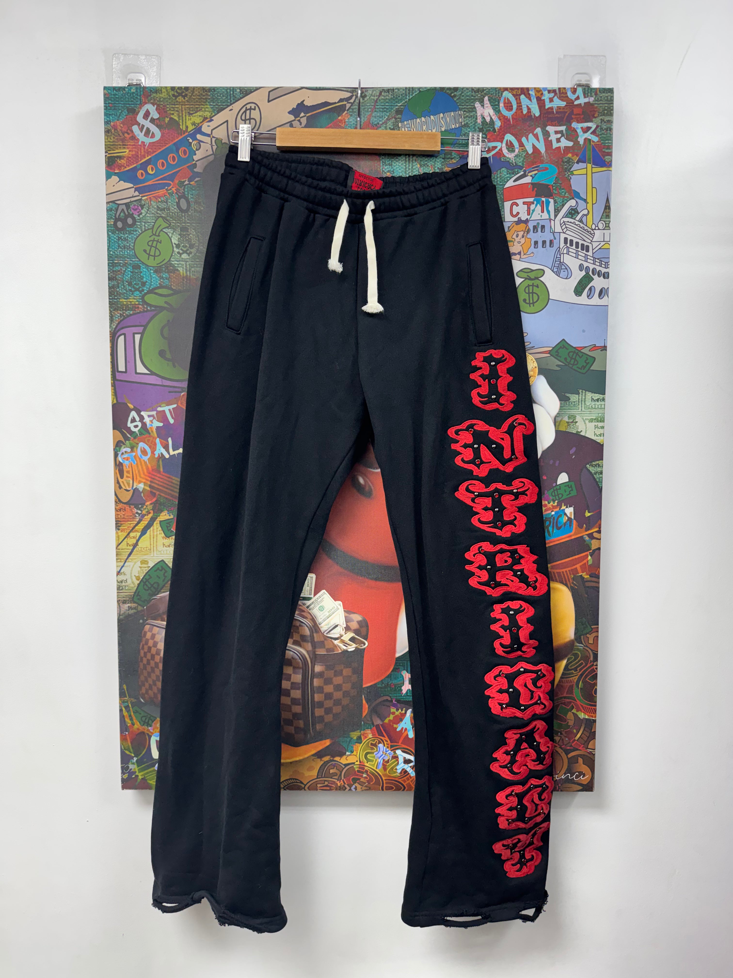 Lost Intricacy Black Red Patch 2.0 Sweats