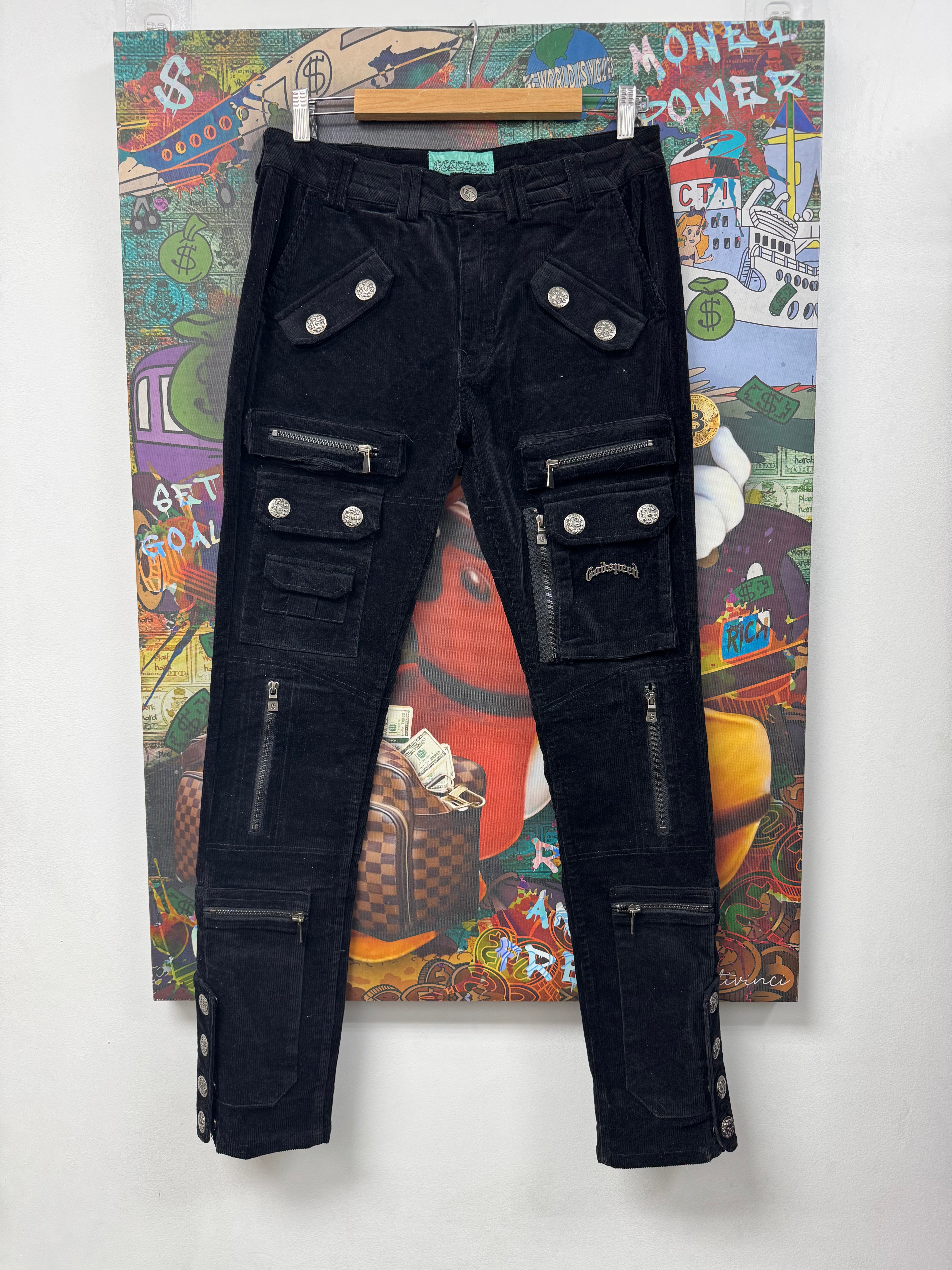 Godspeed Black Corduroy Cargo Pants