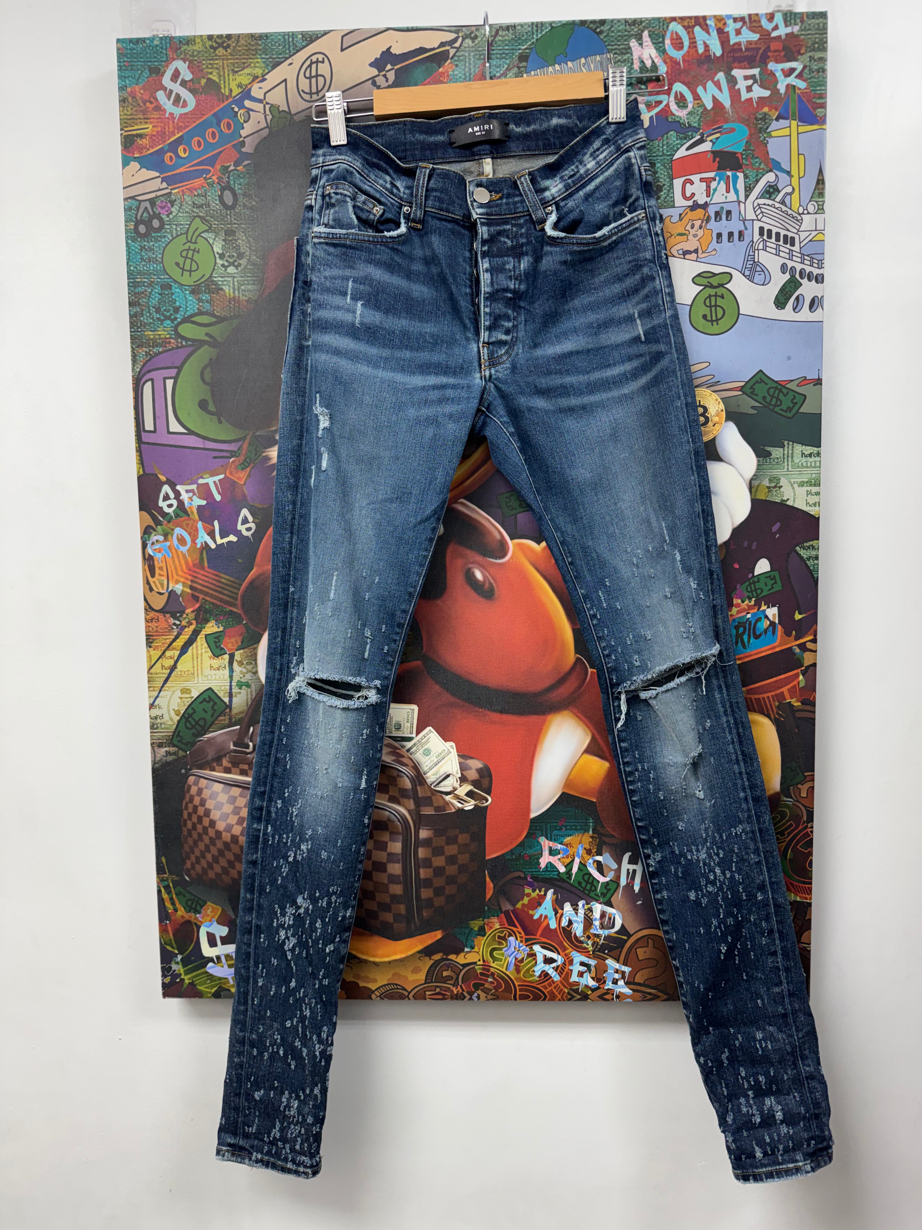 Amiri Deep Classic Shotgun Jeans