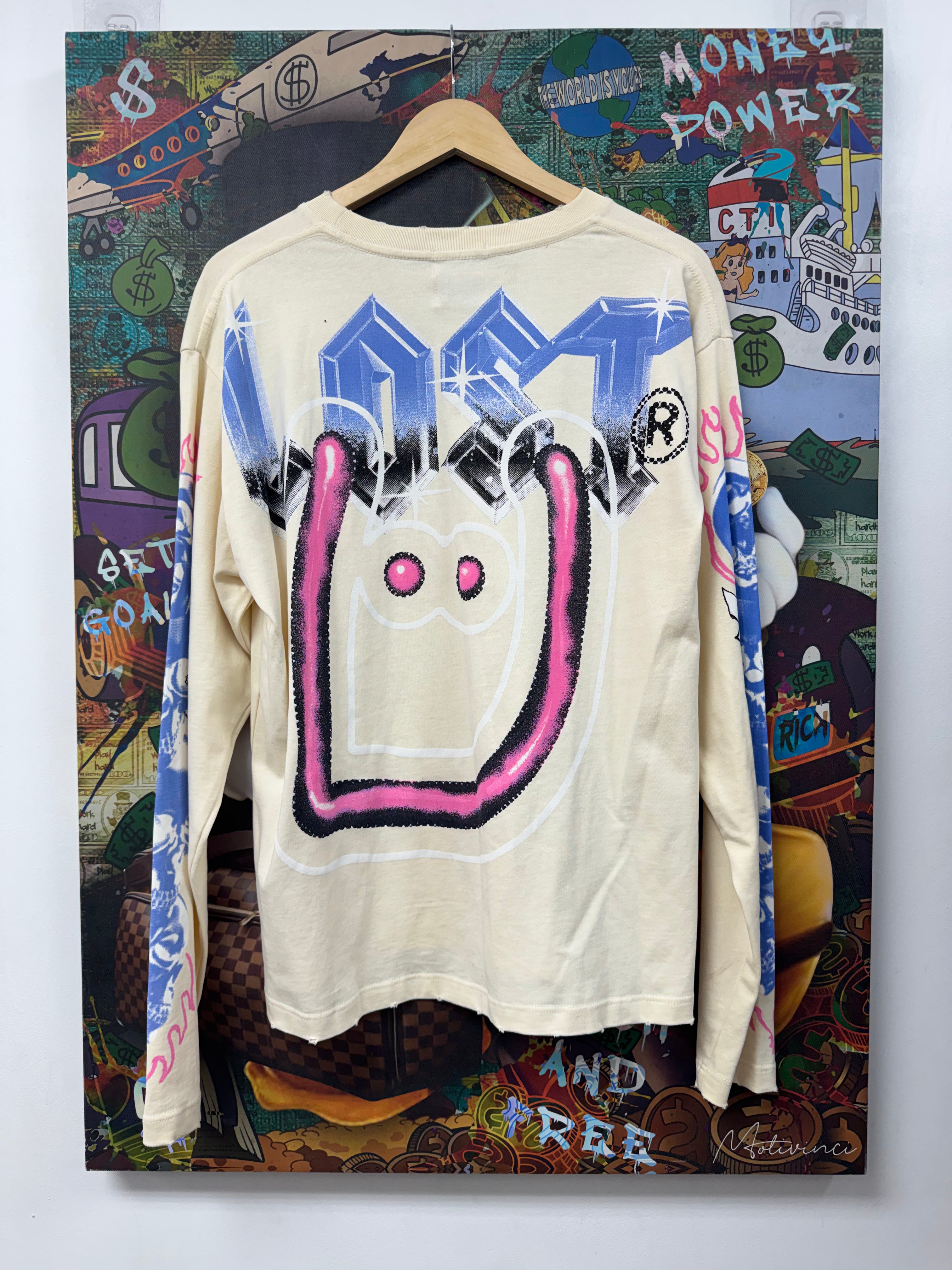 Lost Intricacy UKNWNISM Cream Pink Long Sleeve