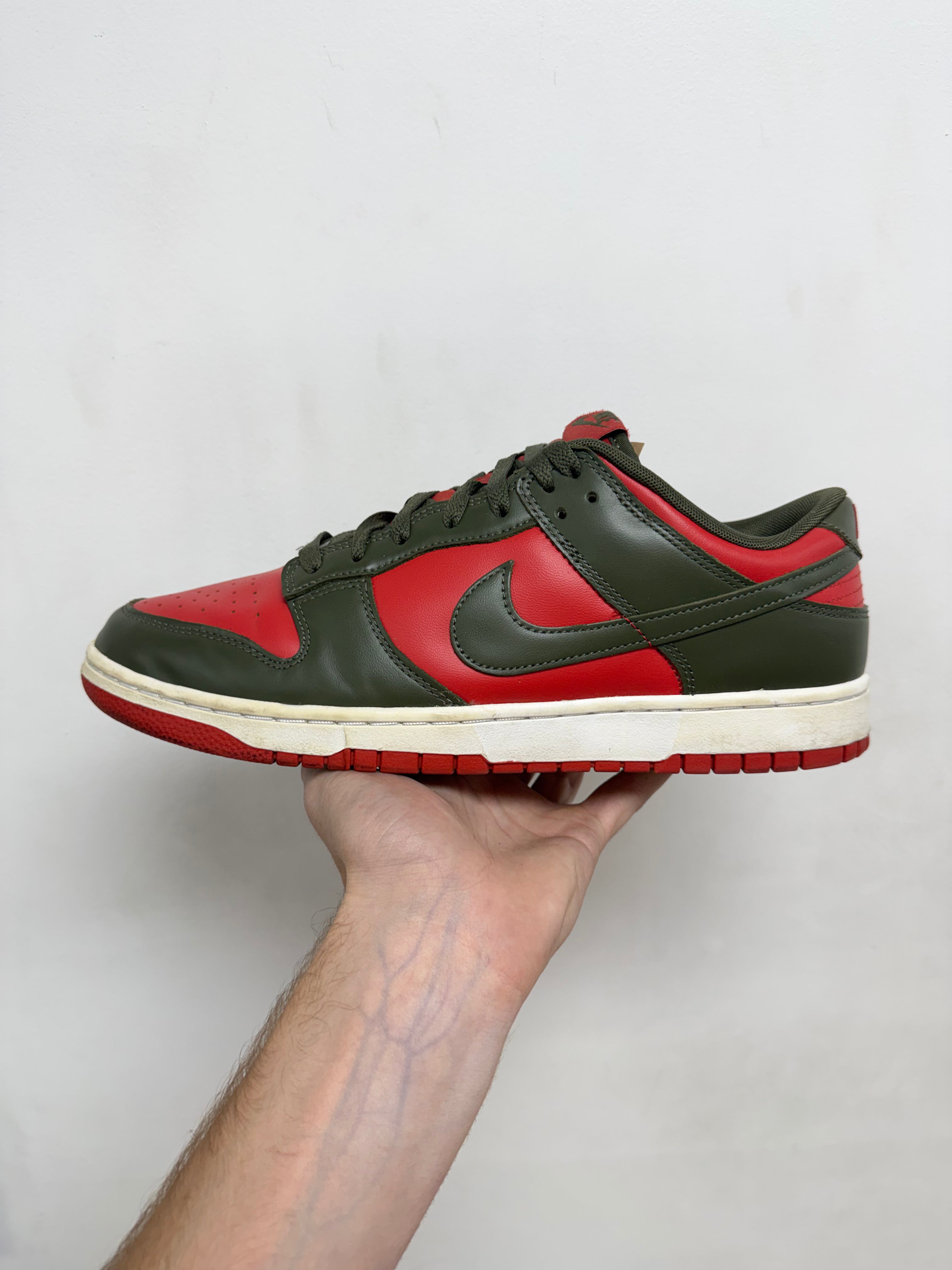 Nike Dunk Low Olive Red Sneakers