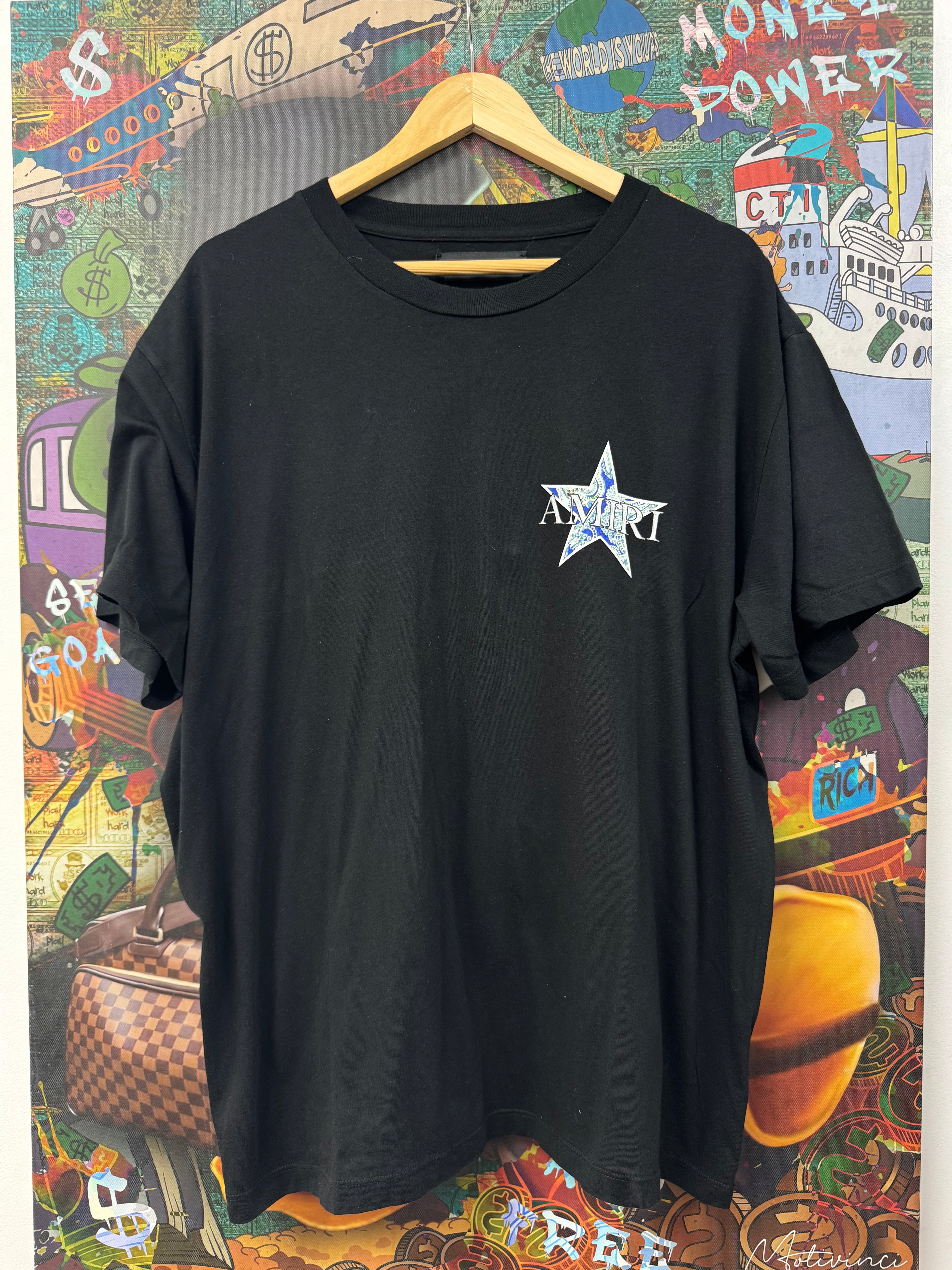 Amiri Black Star Logo Tee