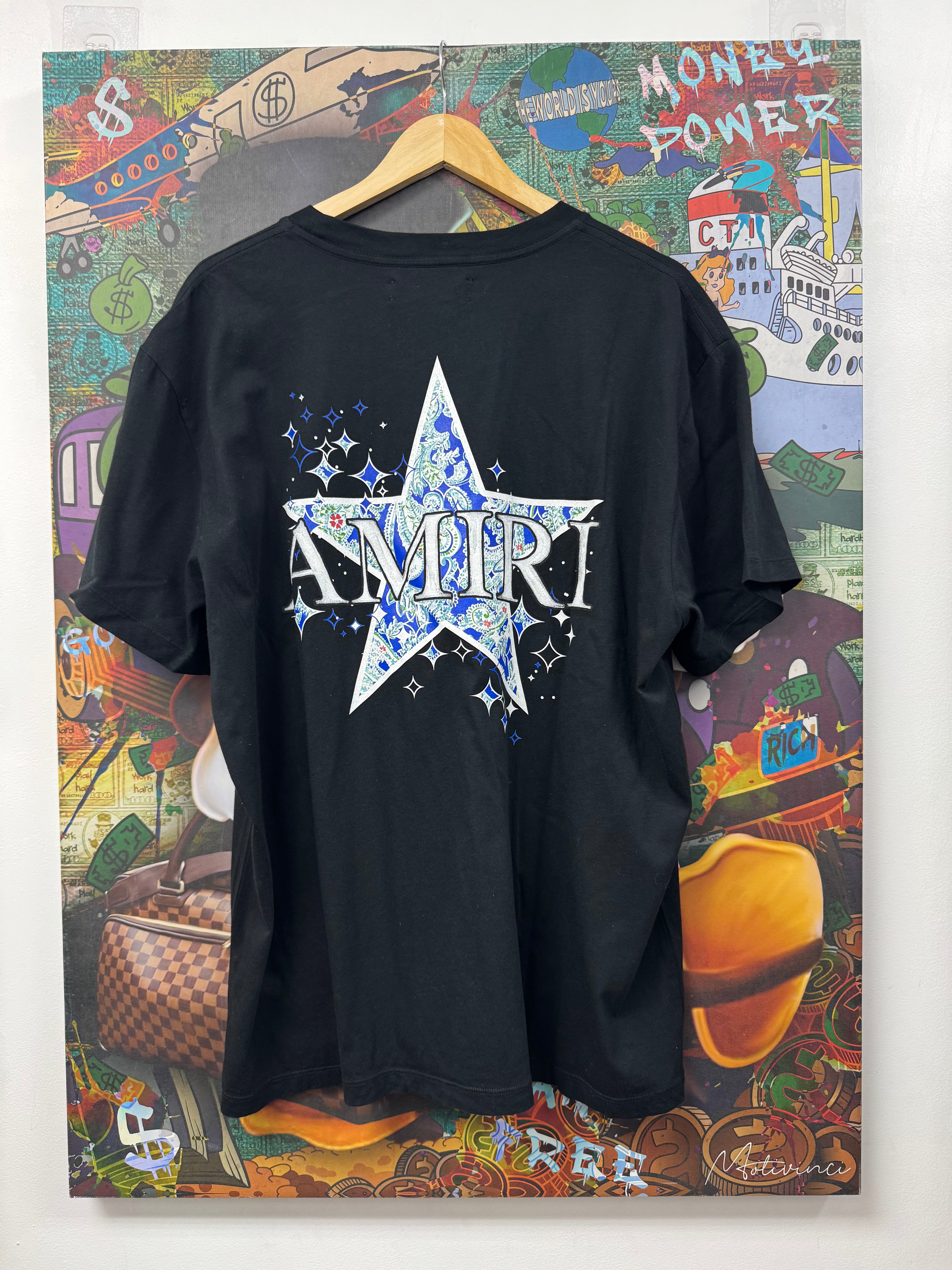 Amiri Black Star Logo Tee