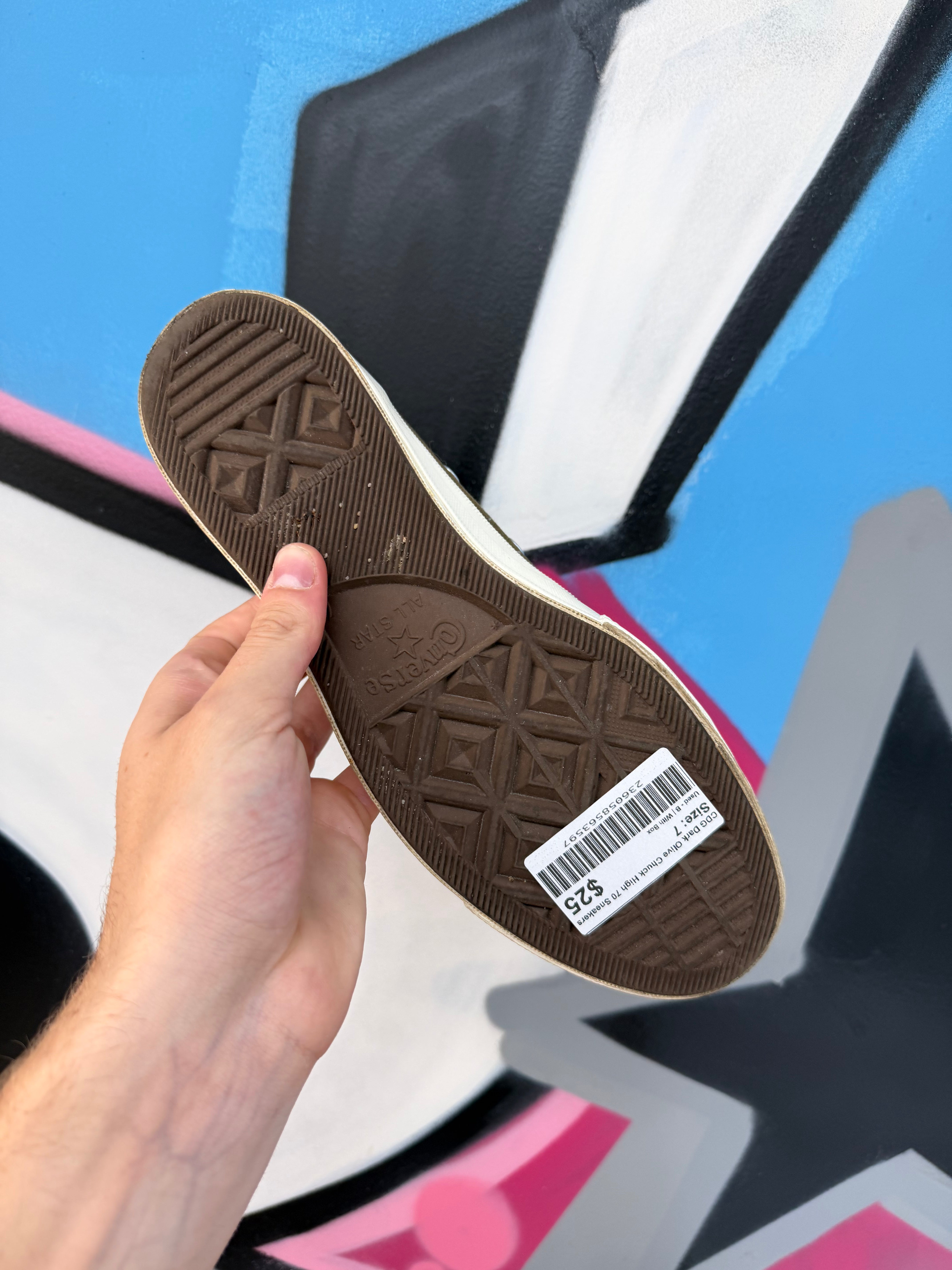 CDG Dark Olive Chuck High 70 Sneakers