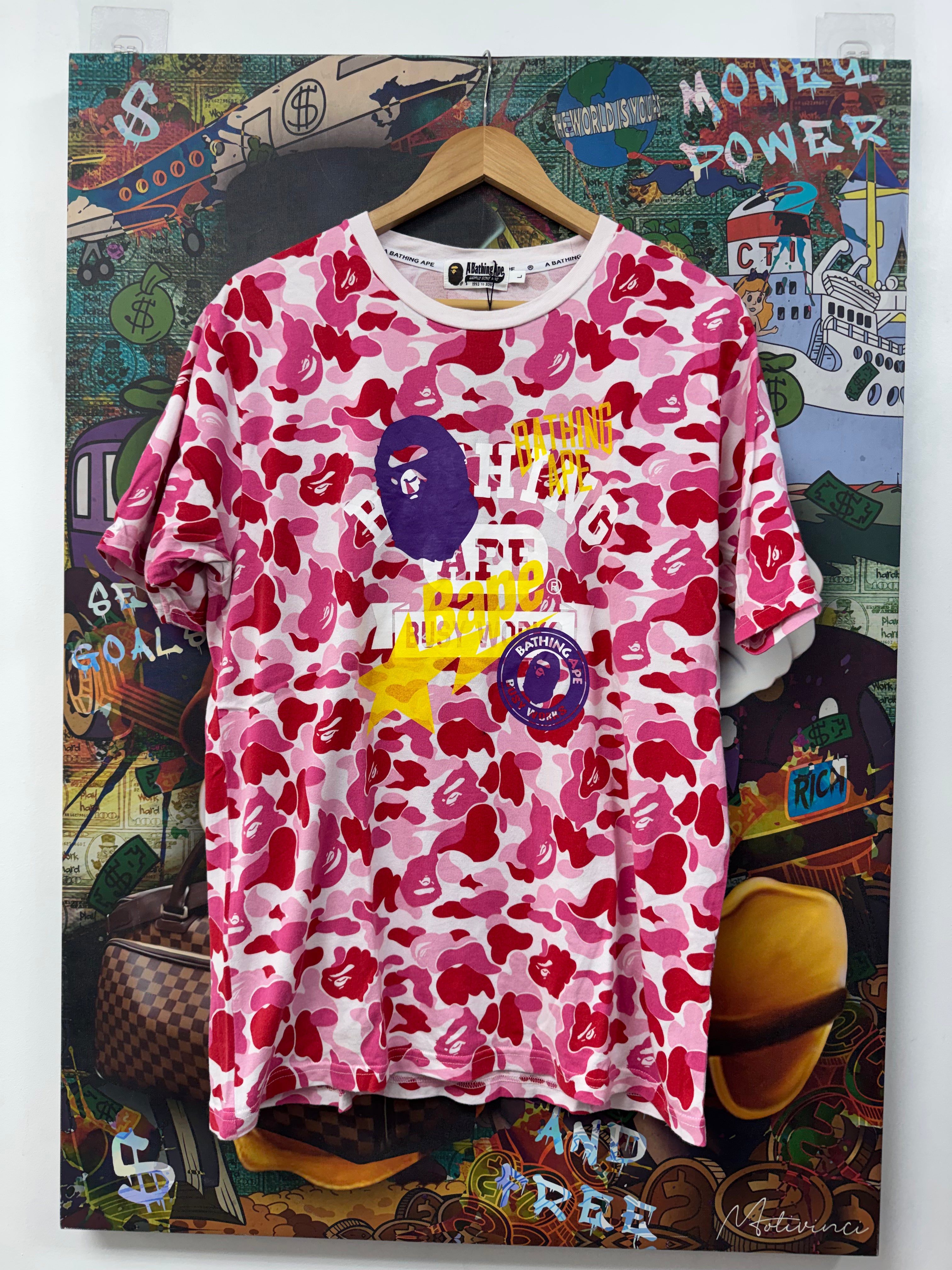 BAPE Pink Camo Tee