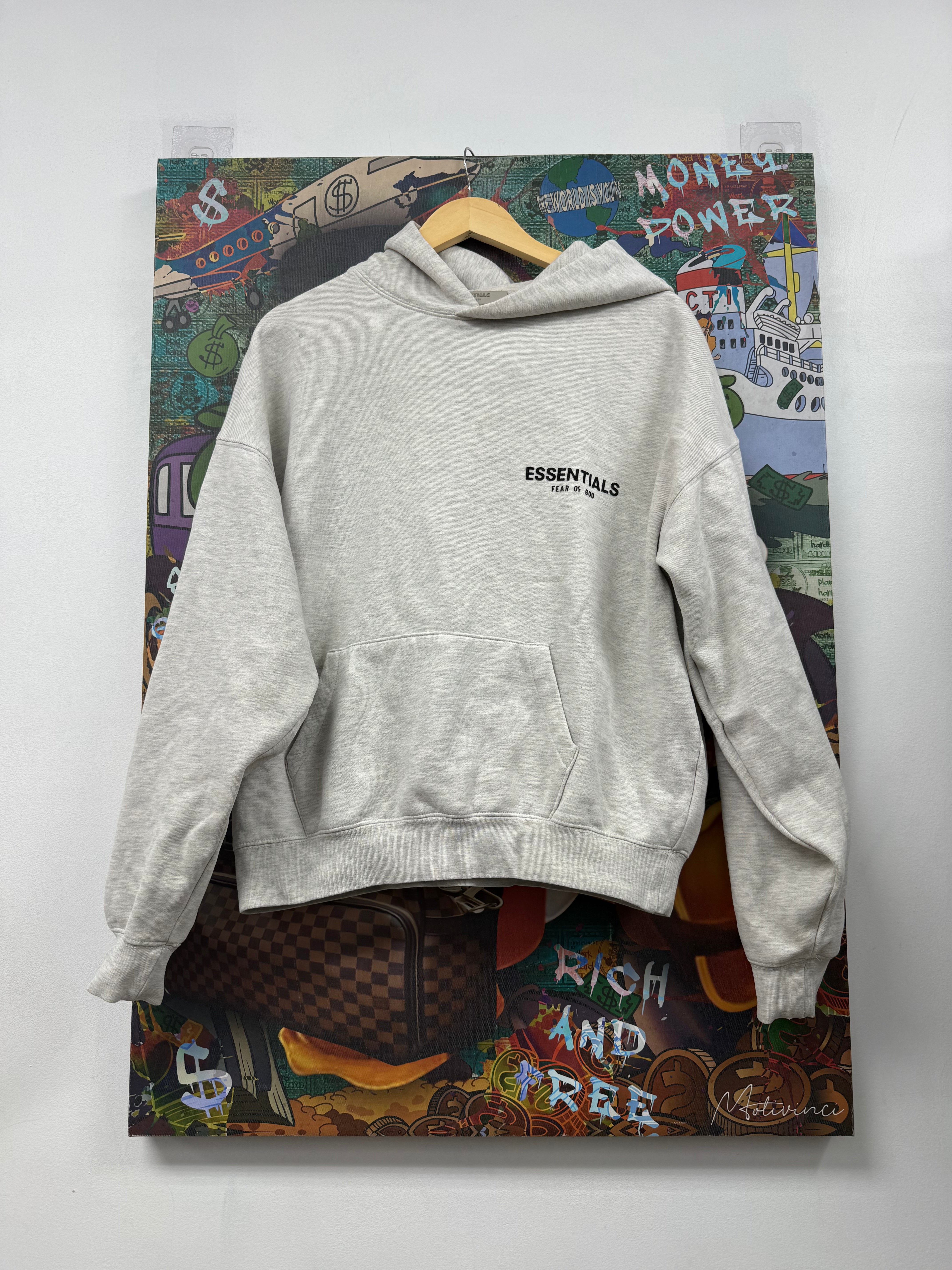 Essentials Light Oatmeal Hoodie
